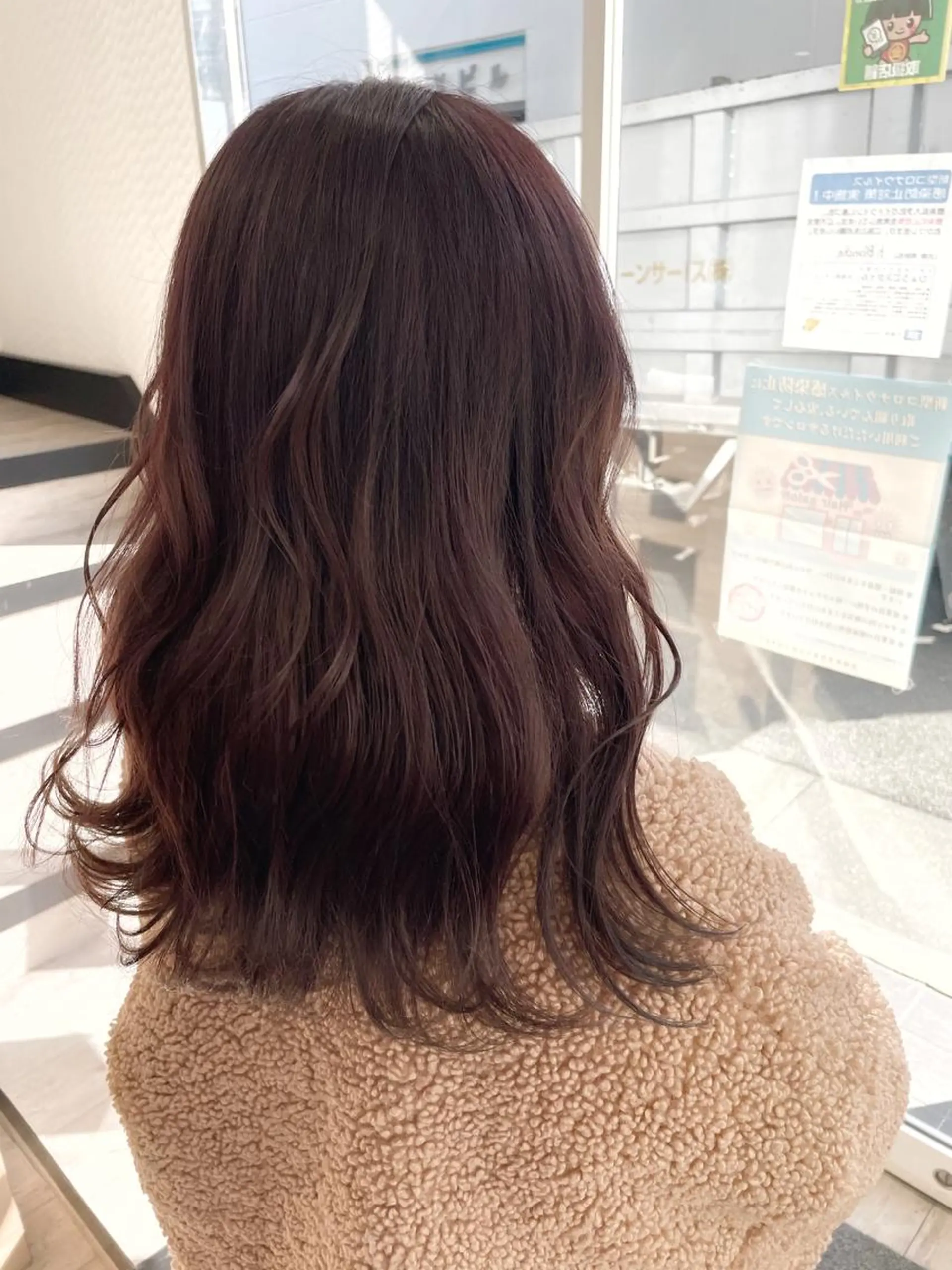 ミディアム カラー ブラウンカラー ピンクカラー ピンクブラウン 高尾亮輔/ AVANCE難波店のヘアスタイル