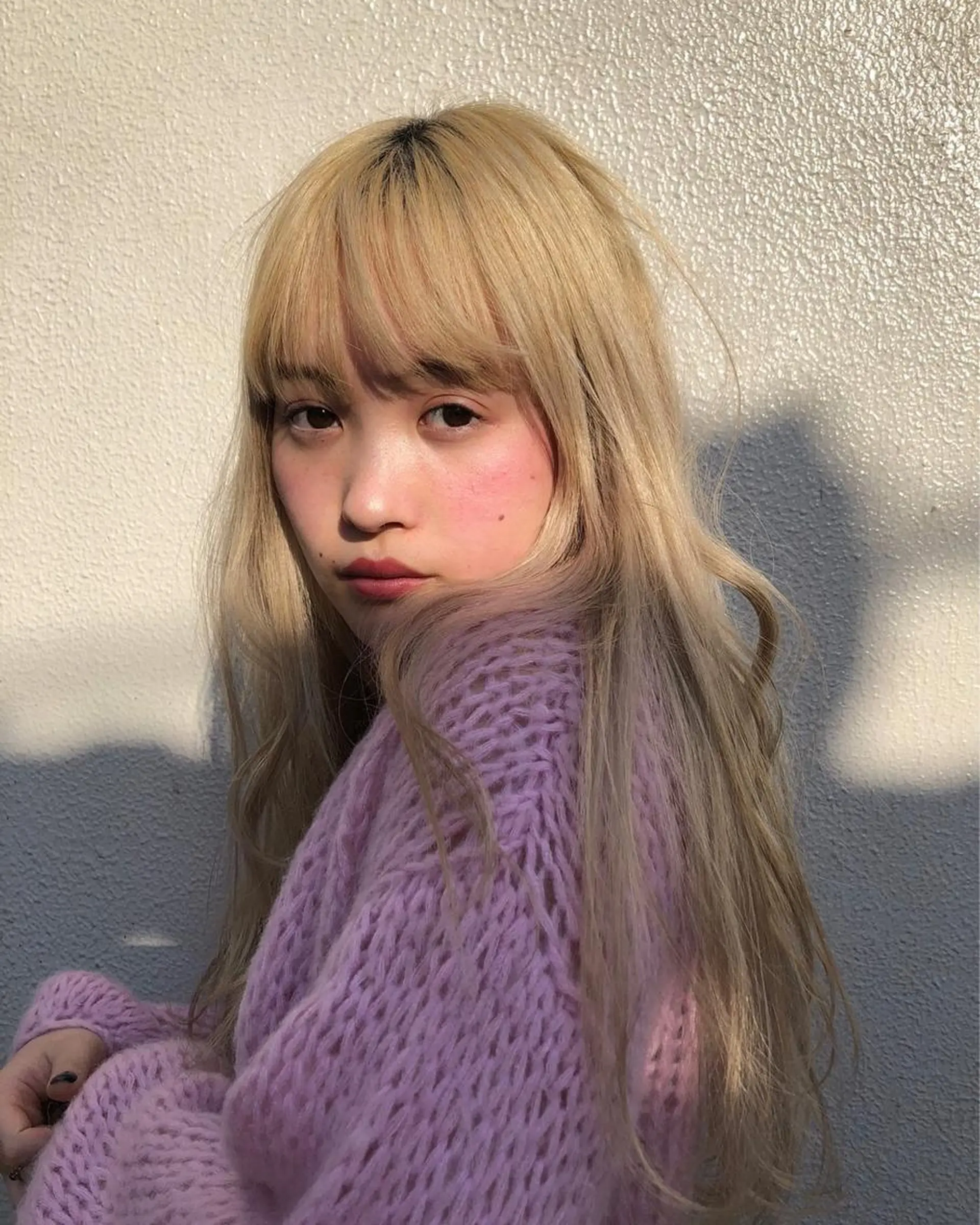 ロング カラー ヘアカラー トリートメント 菊地 柚乃のヘアスタイル