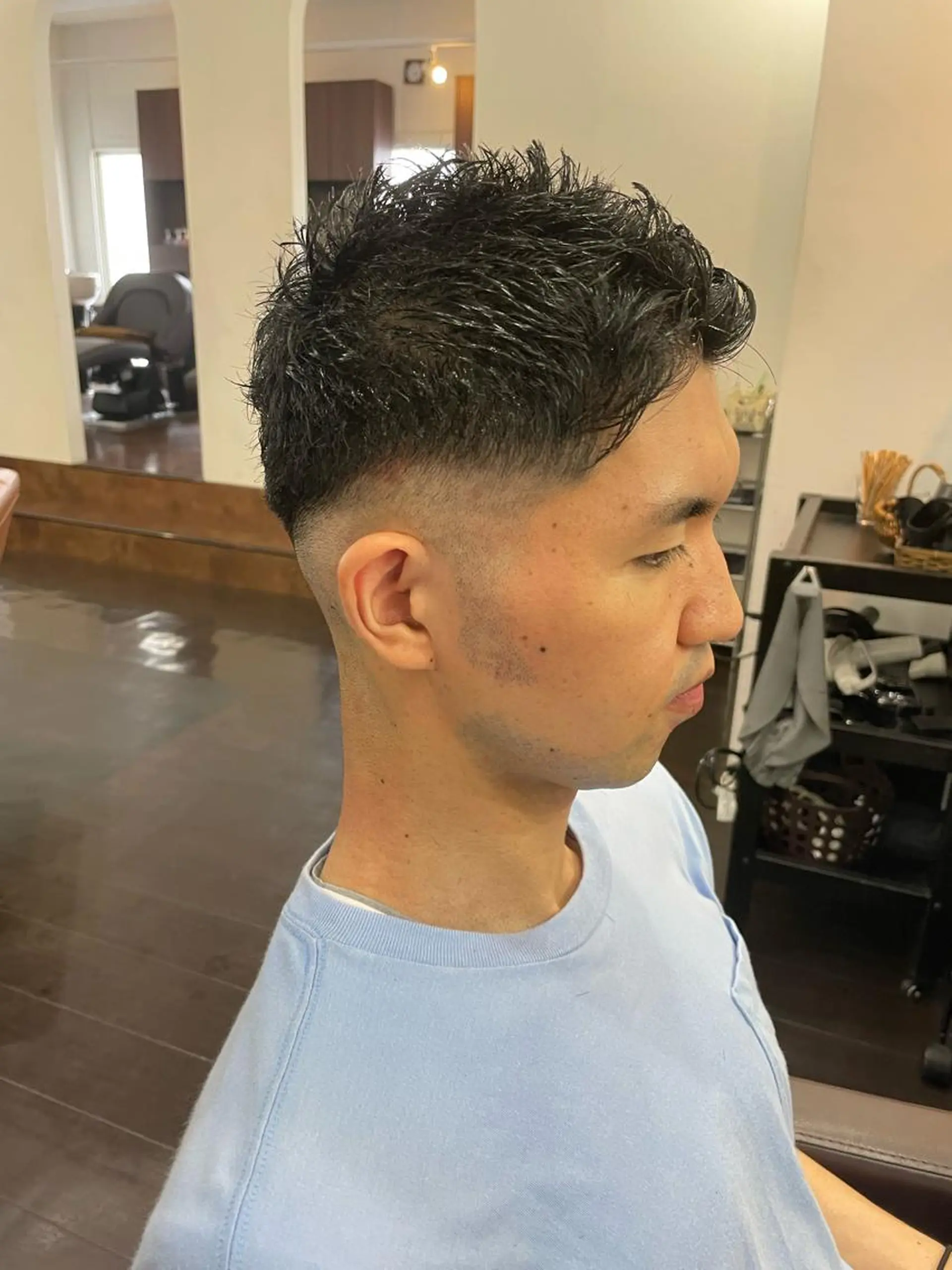 ショート メンズ カット ヘアセット 小久保 淳平のヘアスタイル