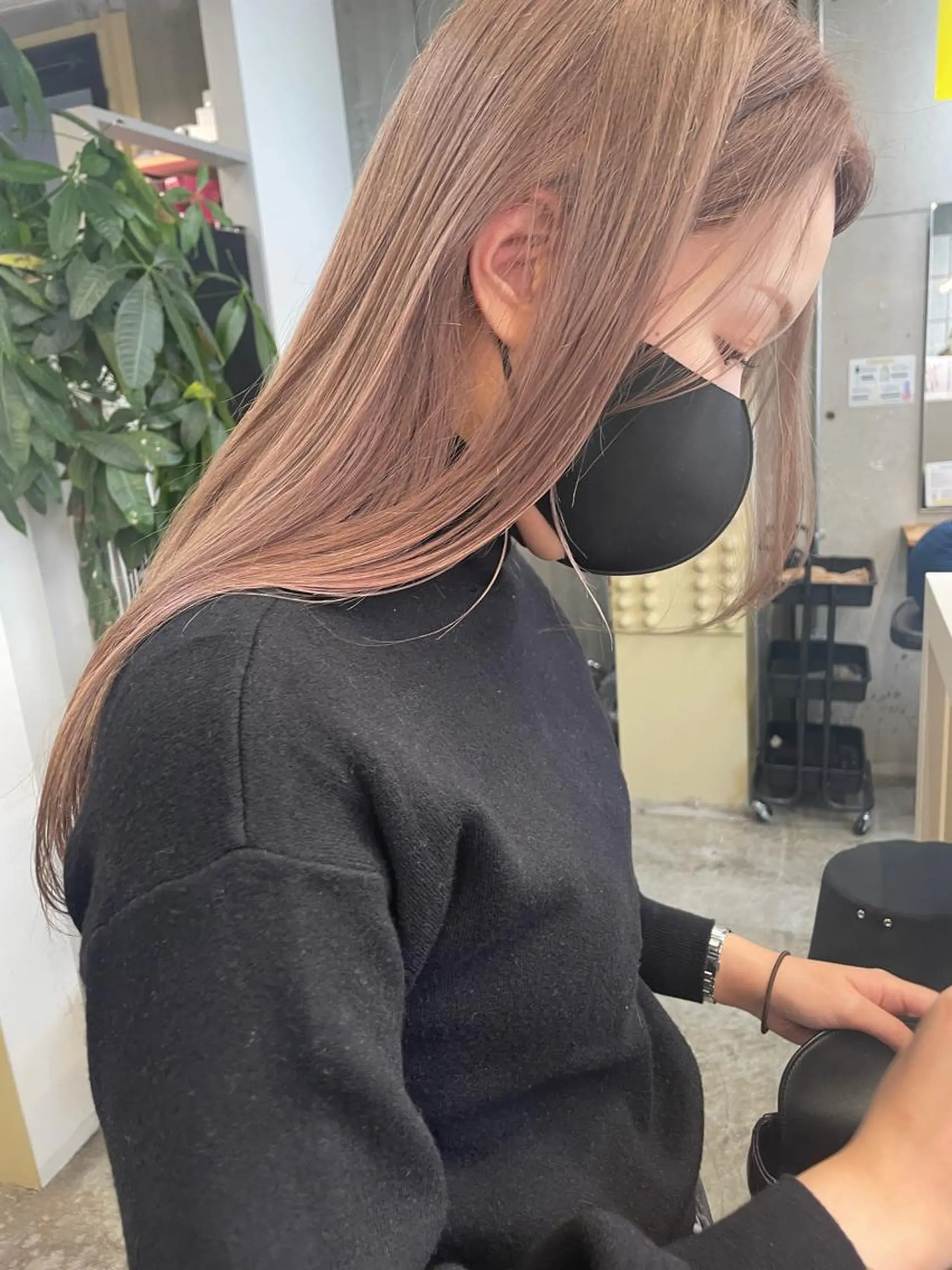 ロング まいか🤎髪質改善 ミルクティーボブ🎀のヘアスタイル