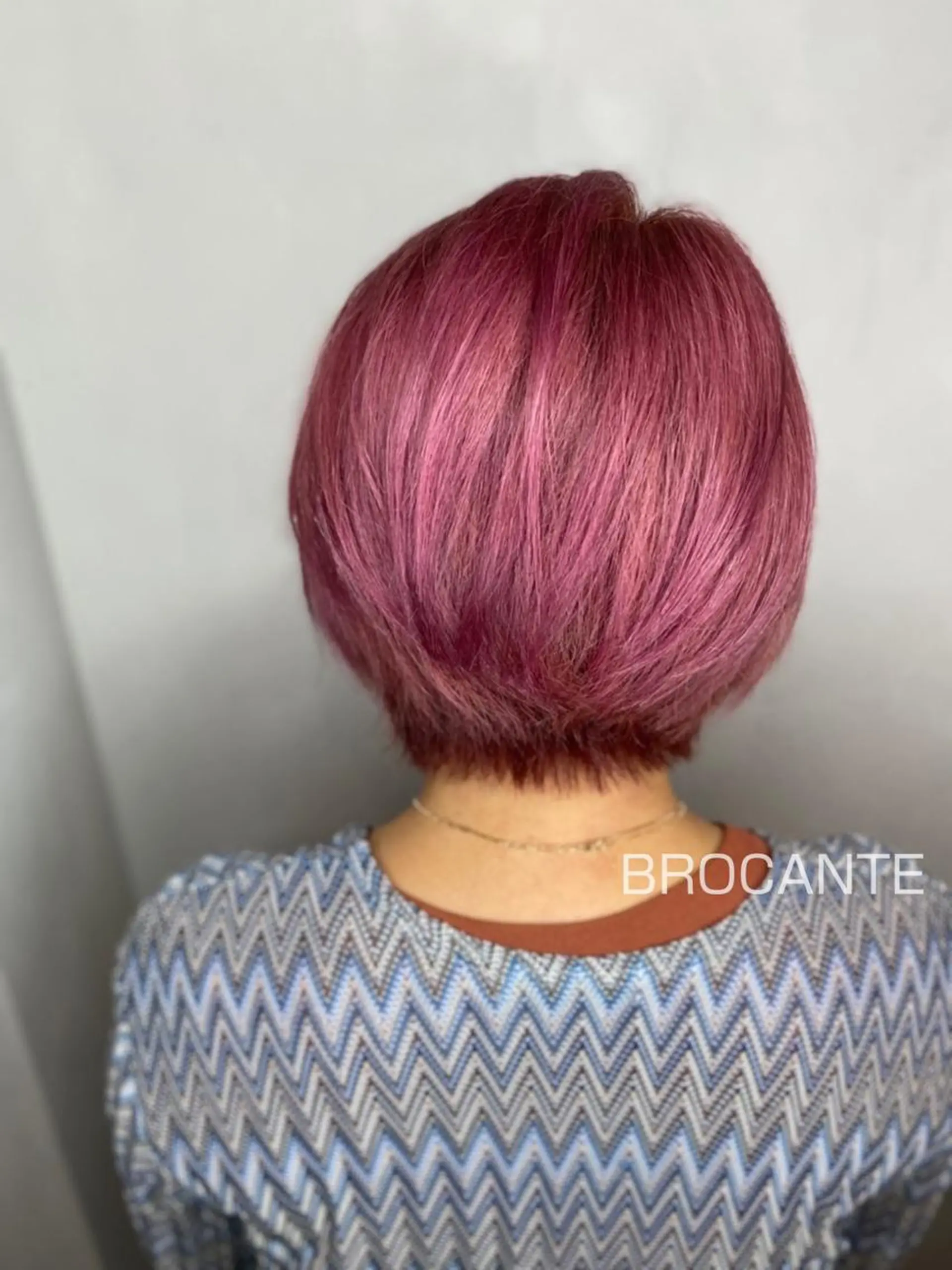 ショート カラー ピンクカラー 韓国風ヘア ヘアカラー BROCANTE✂︎ karasawa.nのヘアスタイル