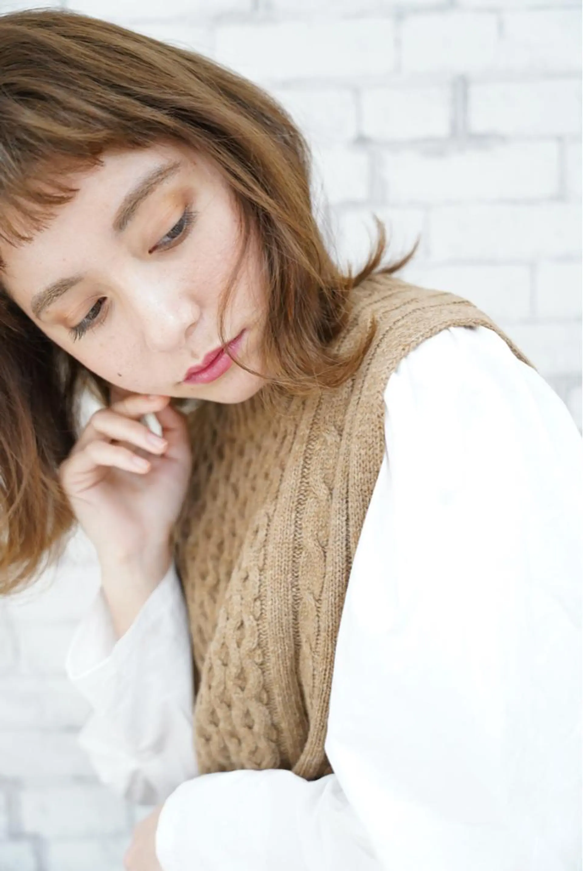 ミディアム カット ヘアカラー トリートメント ショートが得意✂️ 藤城建太のヘアスタイル