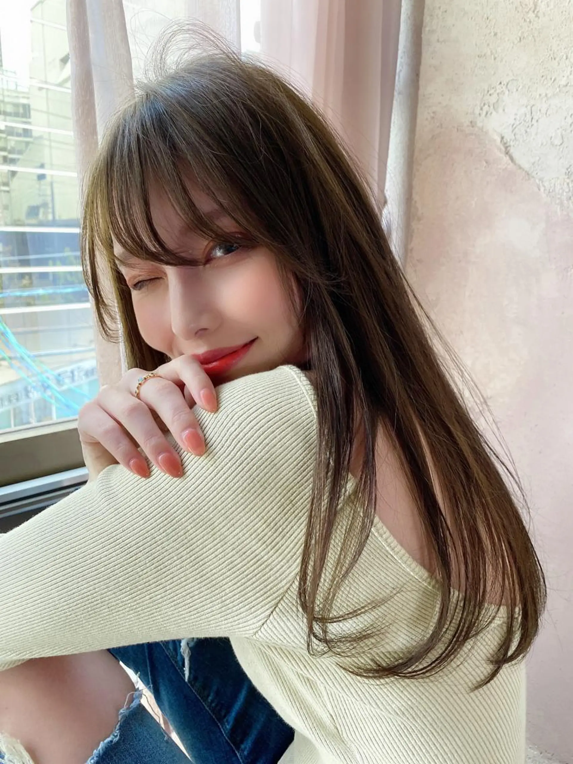 ロング カラー パーマ ヘアアレンジ ネイル マツエク・マツパ Lond jeloud 名古屋所属・髪質改善/エクステ の達人/杉原碧仁のヘアスタイル