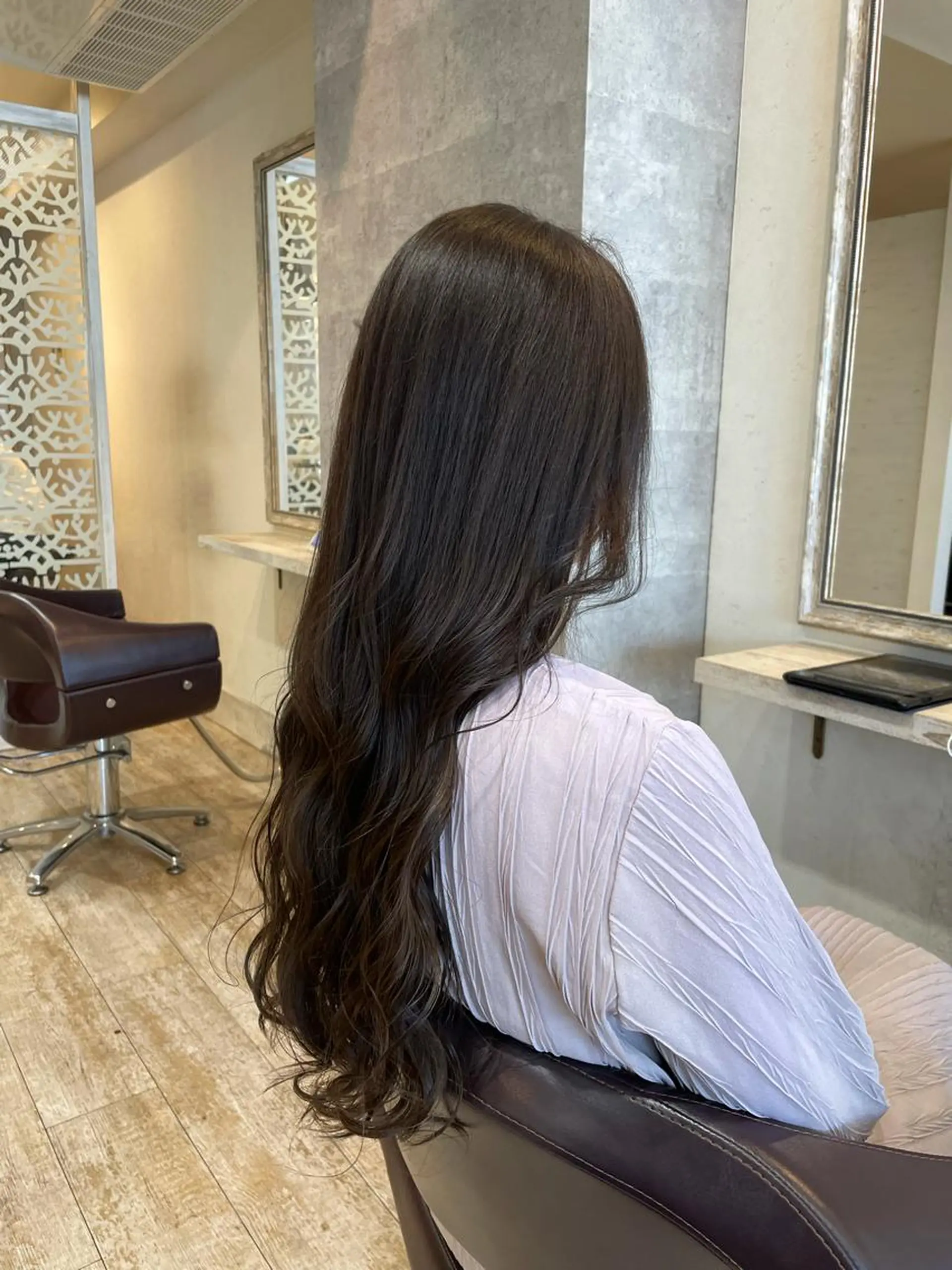 ロング カラー カット ヘアカラー Agu hair verse所属・小顔/似合わせカット 杉山莉菜のヘアスタイル
