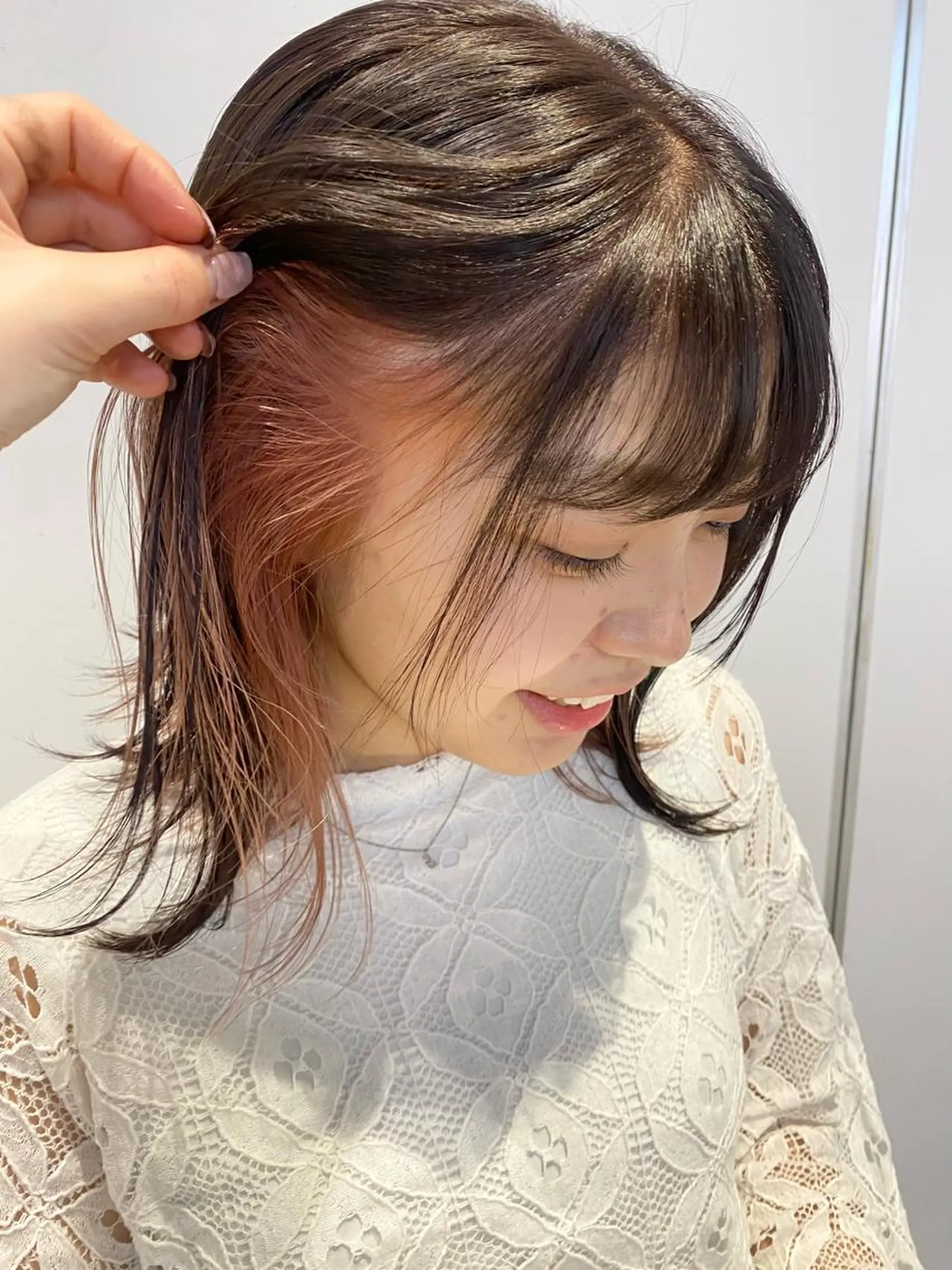 ミディアム カラー 顔周りカット/透明感 カラー✂️MEIのヘアスタイル