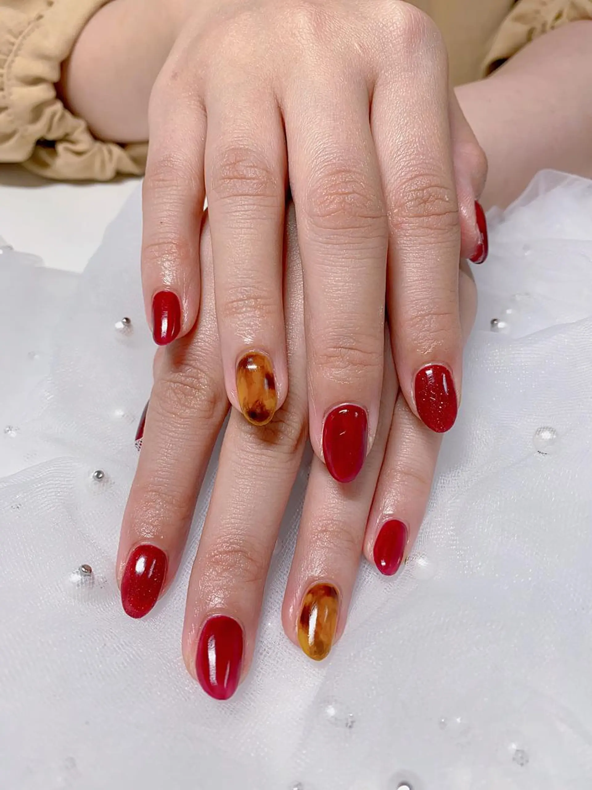 ネイル アートネイル べっ甲ネイル Jasmine nailsalon所属・ジャスミン ネイルサロンのネイルデザイン