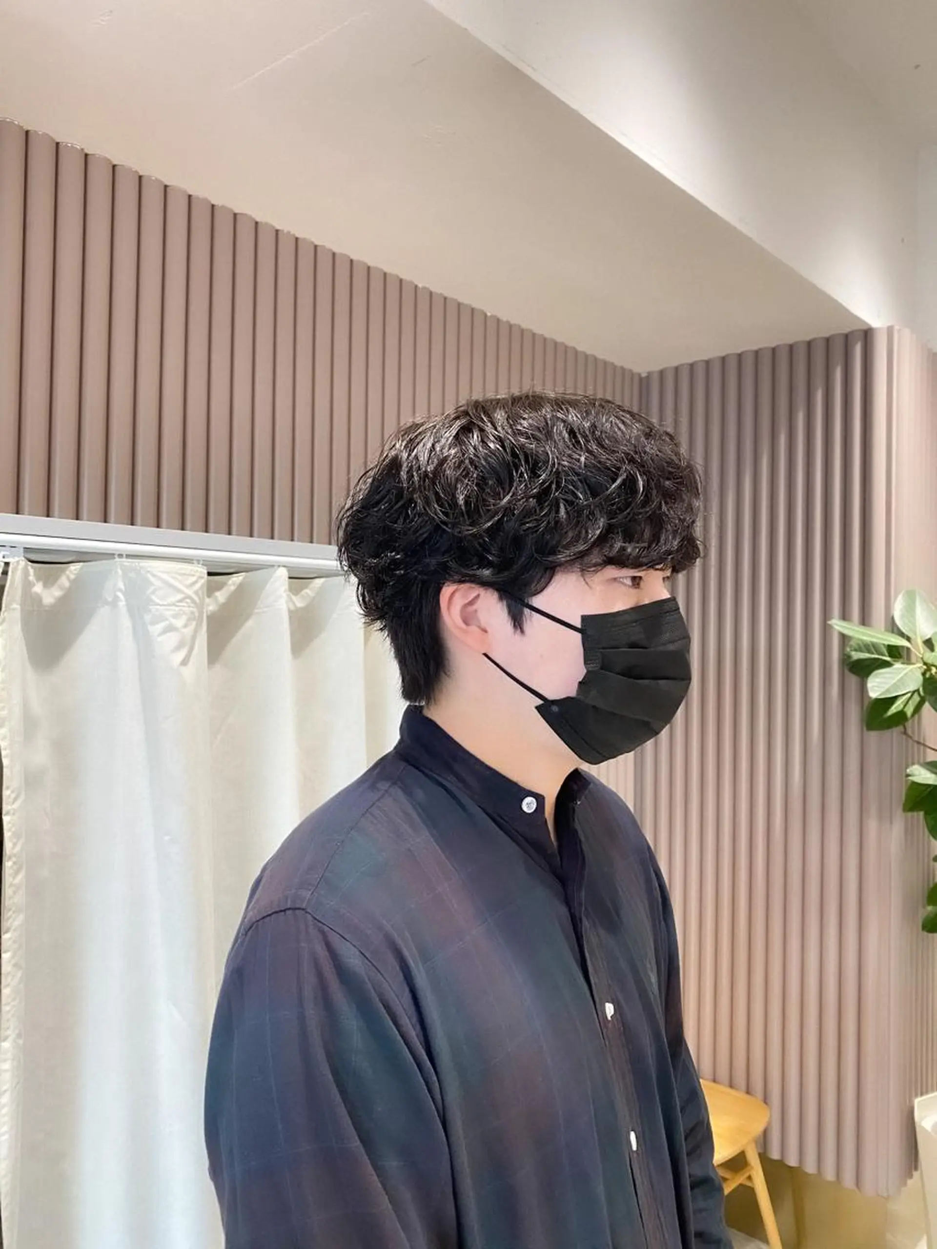 ショート パーマ メンズ メンズパーマ メンズウルフカット ウルフカット カット ヘアカラー パーマ トリートメント ヘッドスパ ヘアセット 韓国メンズヘア専門 RYO 表参道/原宿のヘアスタイル