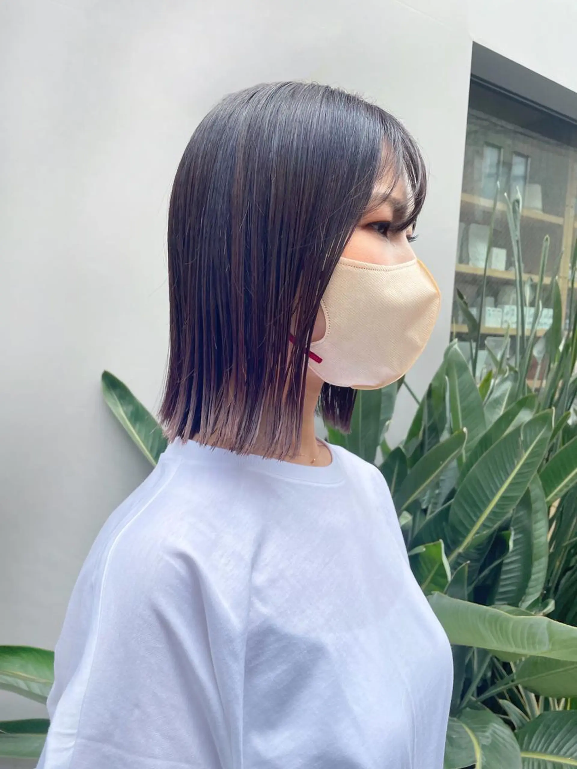 ショート カラー 切りっぱなしボブ ハイライトカラー ボブ ハイライト カット ヘアカラー HIROKI ” stylistのヘアスタイル