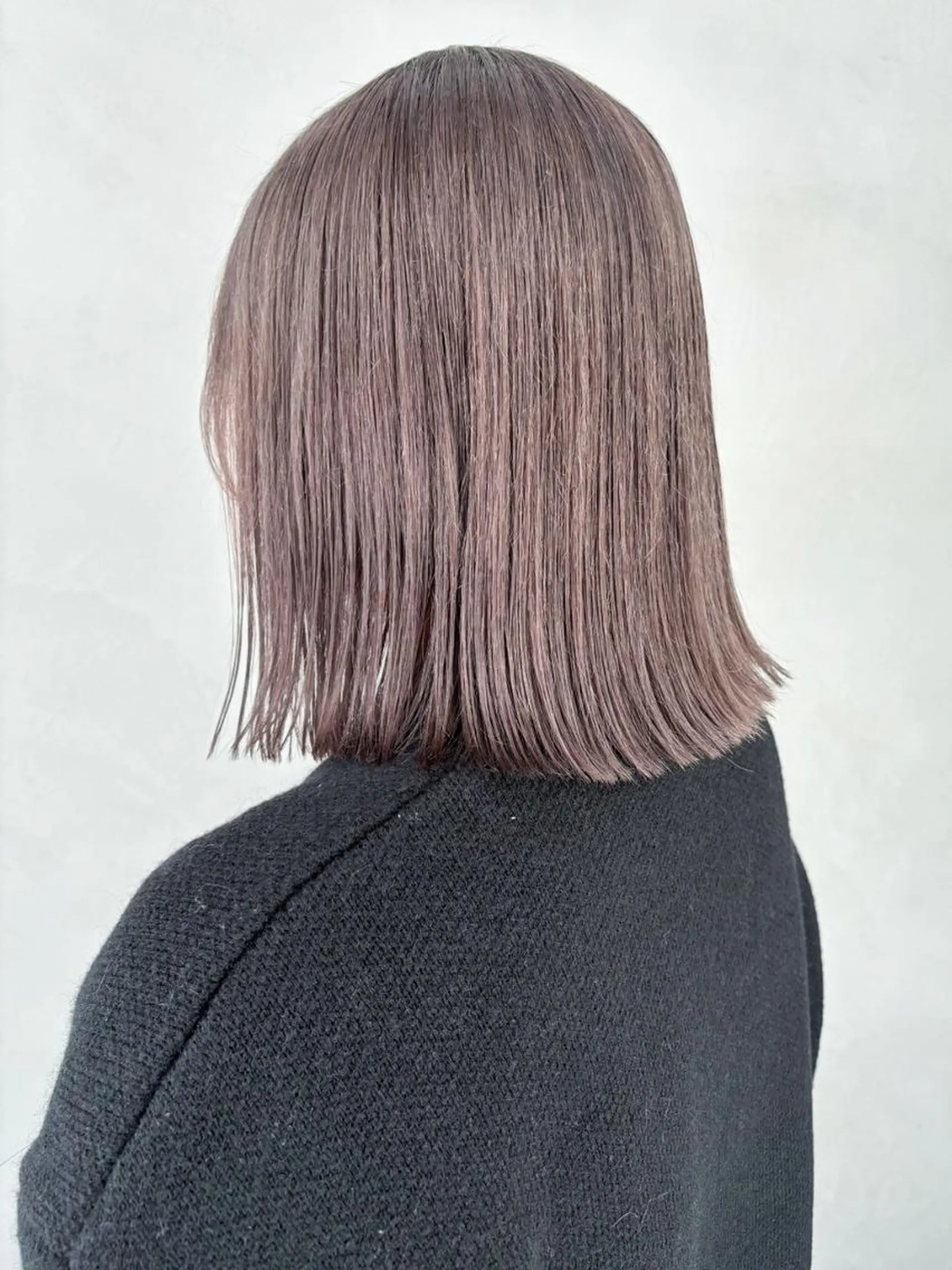 カラー ミディアム グレージュ ボブ カット ヘアカラー トリートメント ITby ALBUM 北千住店のヘアスタイル