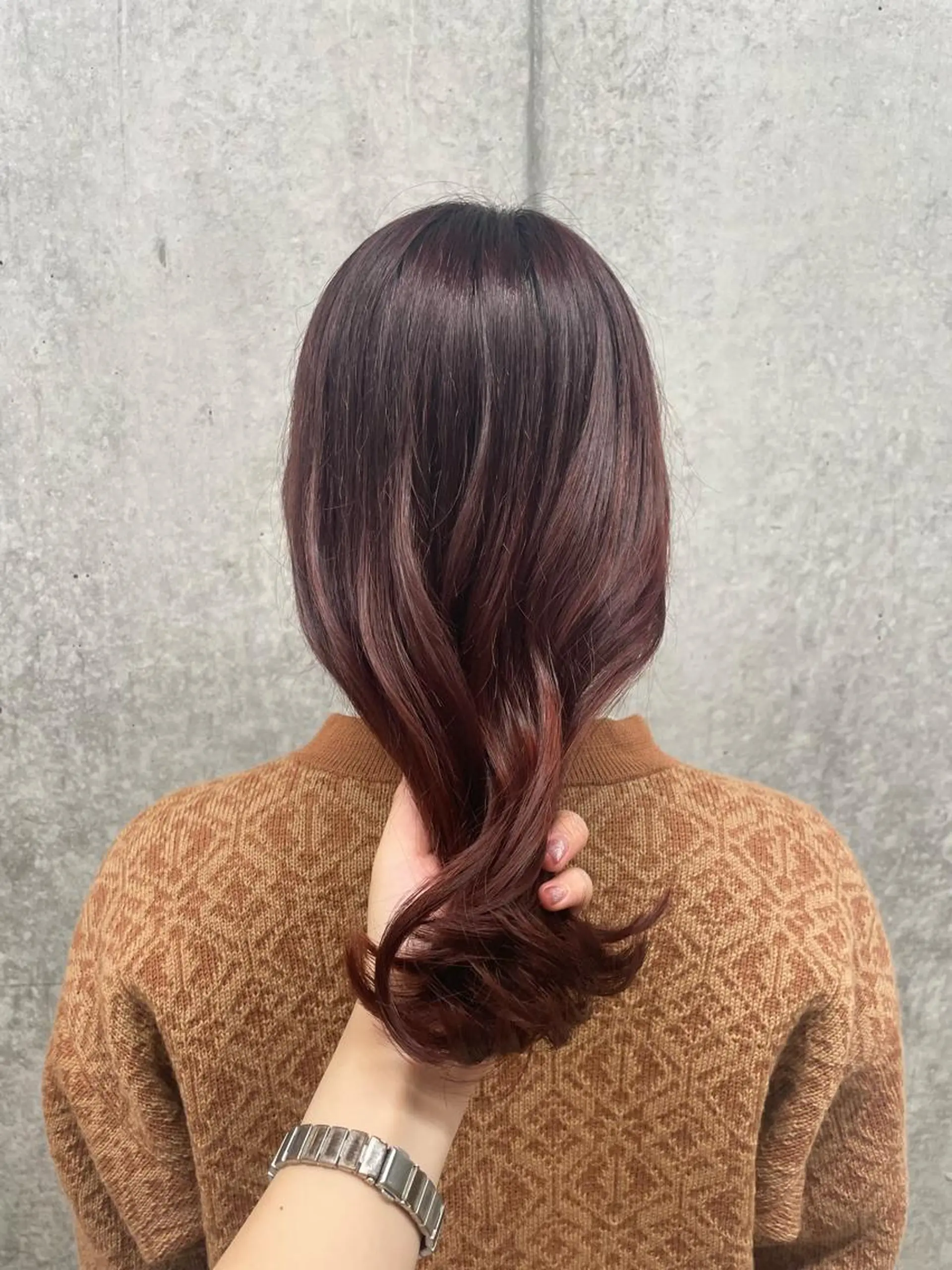 セミロング カラー カット ヘアカラー トリートメント yuika .のヘアスタイル