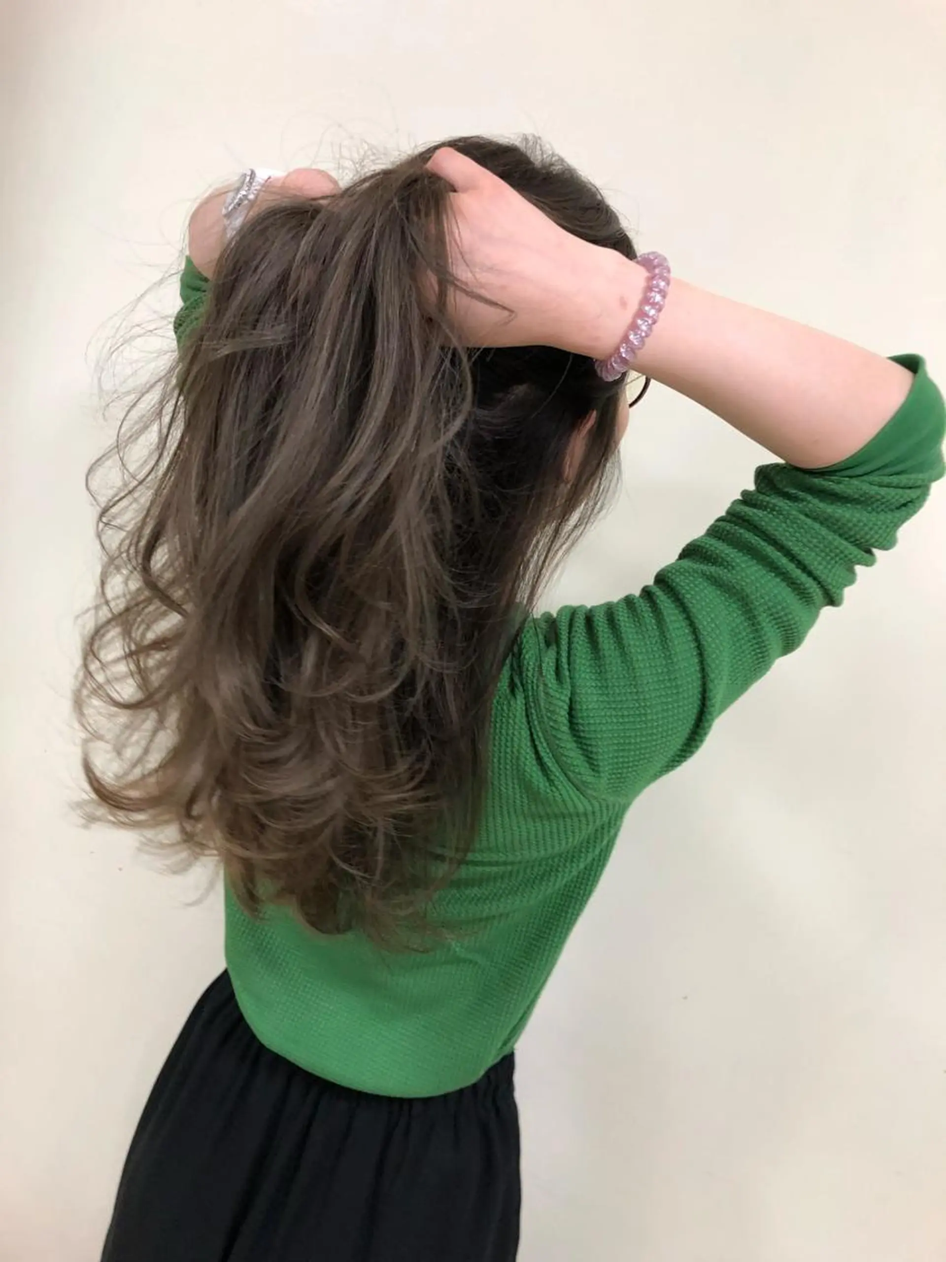 ロング カット ヘアカラー トリートメント ヘアセット 【.ico】心斎橋 飛田ゆうきのヘアスタイル