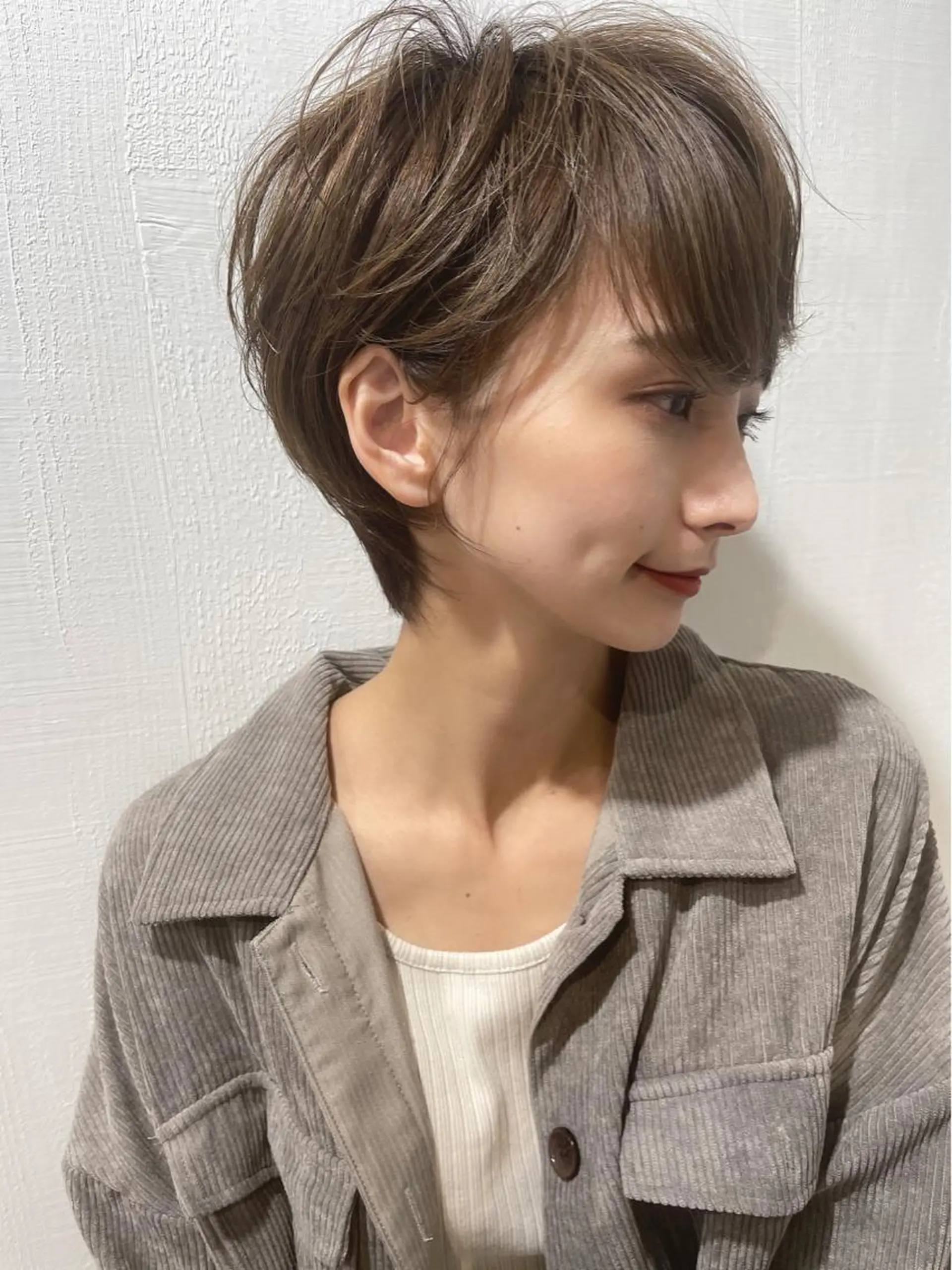 ショート カラー カット ヘアカラー 【韓国　レイヤー 髪質改善✨】かずのヘアスタイル