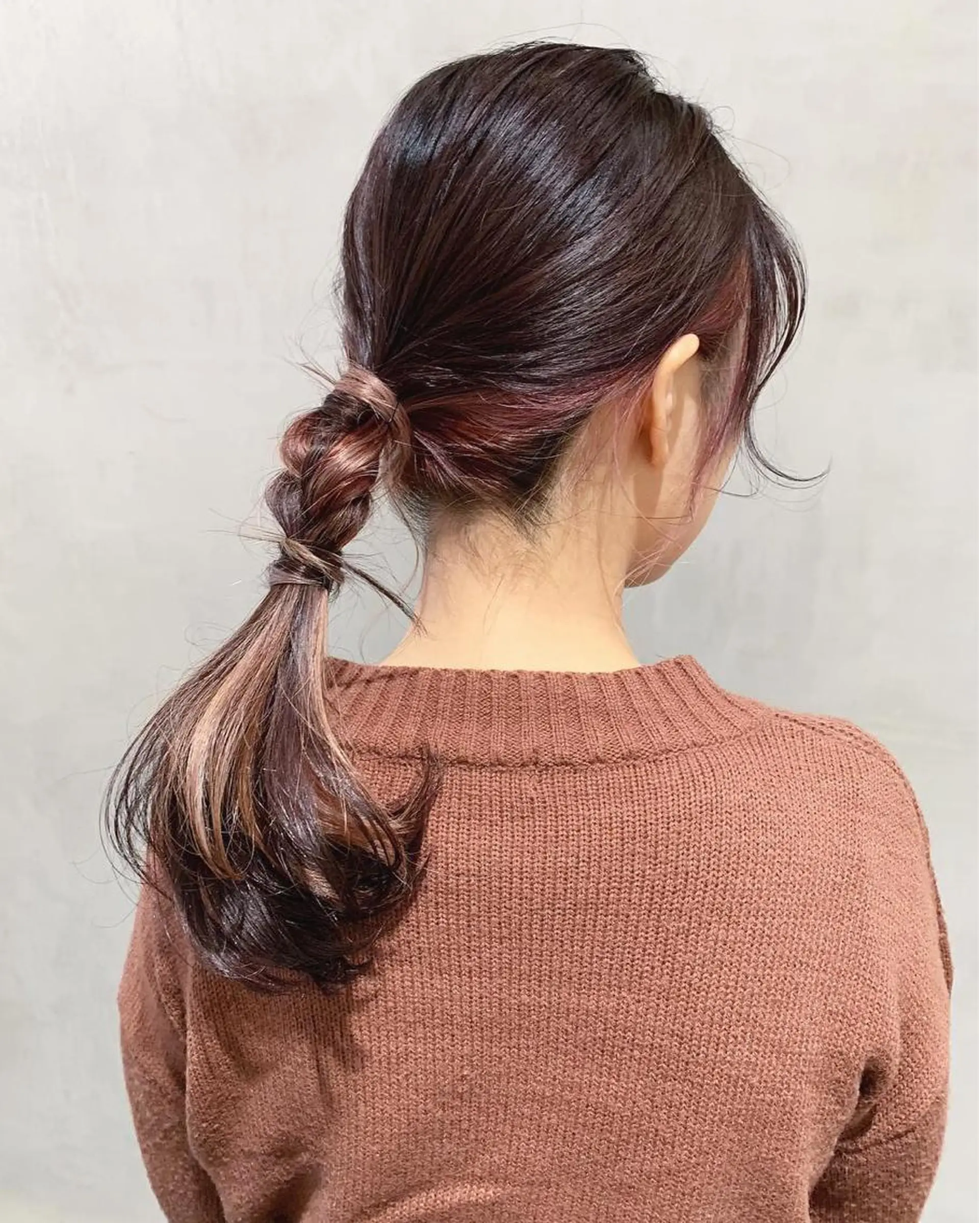 セミロング カラー ヘアアレンジ ヘアカラー トリートメント 優 作のヘアスタイル