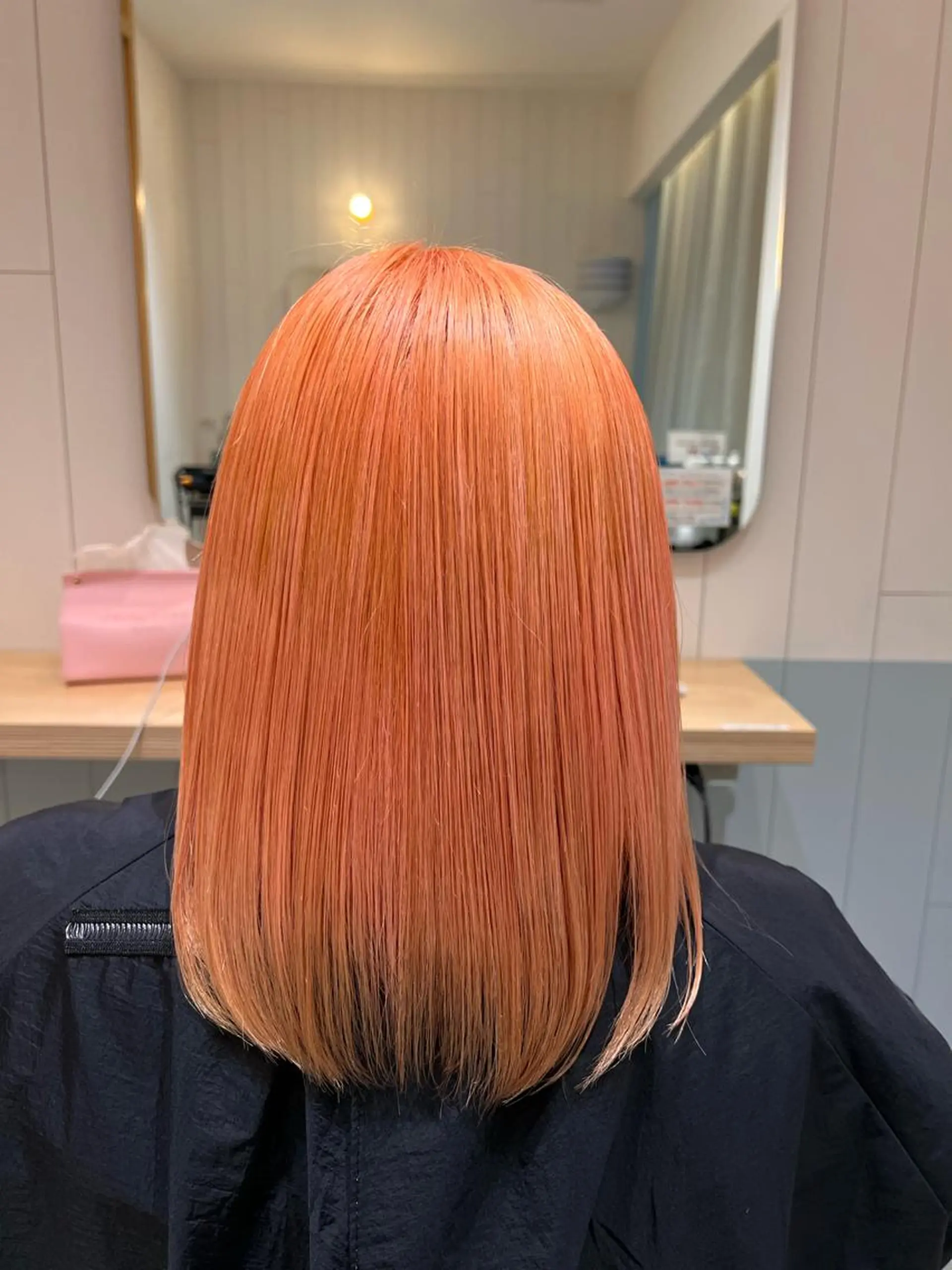 ミディアム ヘアカラー サラツヤ美髪矯正✨️ 平木亜美‪のヘアスタイル