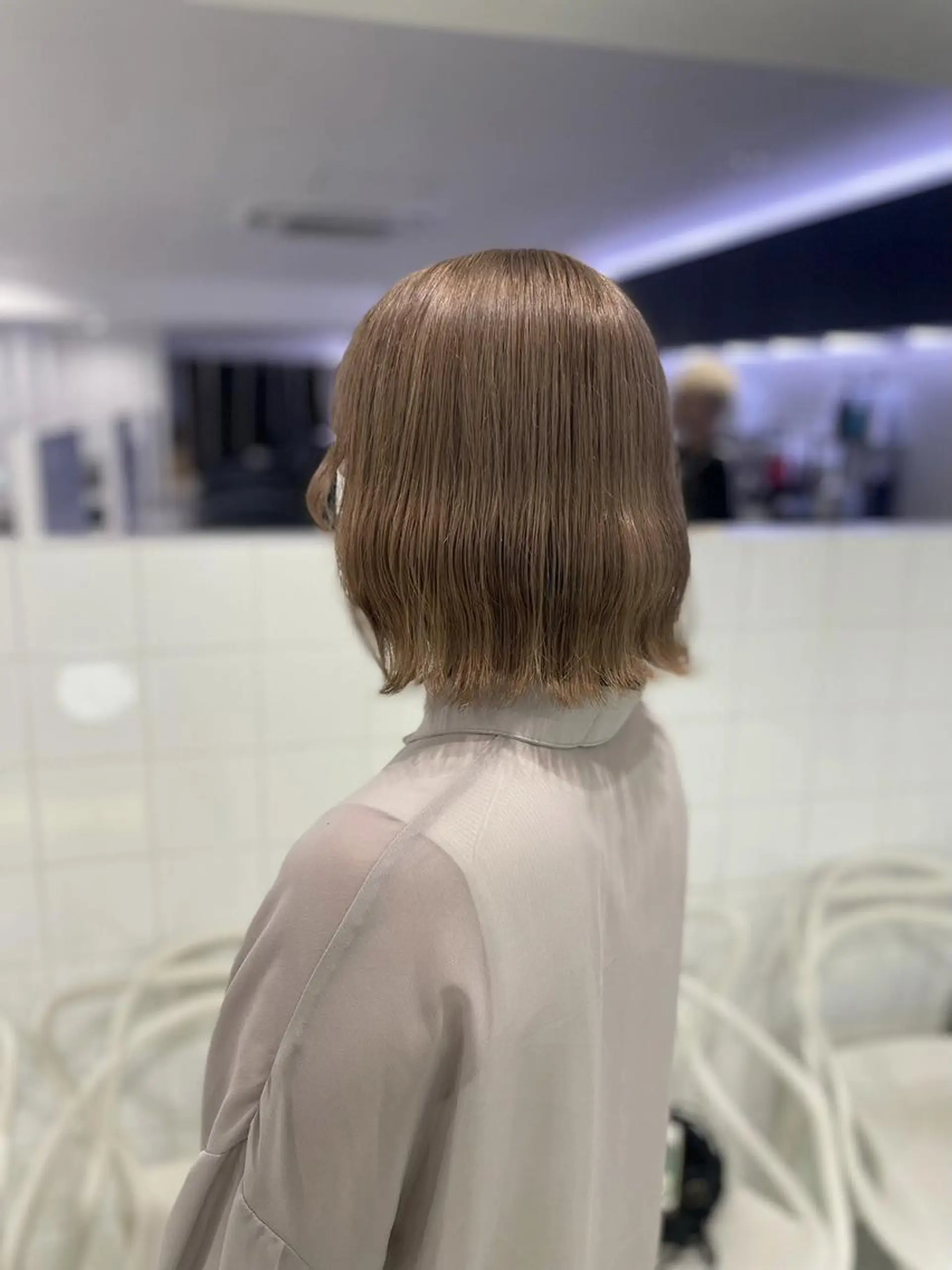 カラー 透明感ブラウン✖️ ボブ🤎ホウトのヘアスタイル