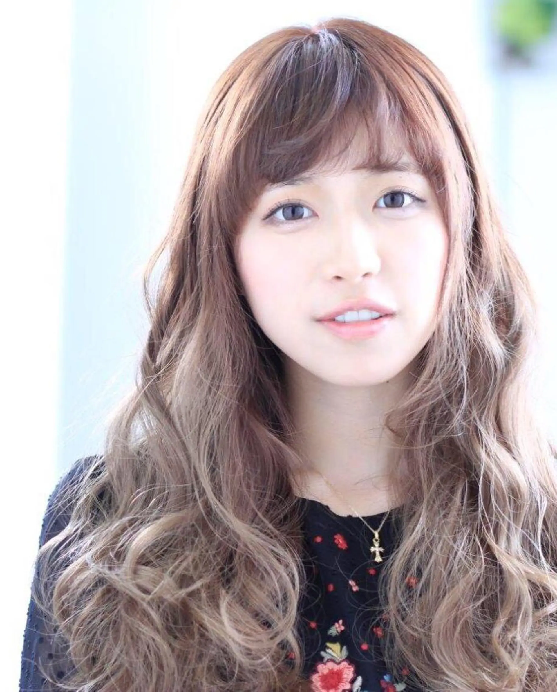 ロング カラー パーマ カット ヘアカラー 北谷 拓之のヘアスタイル