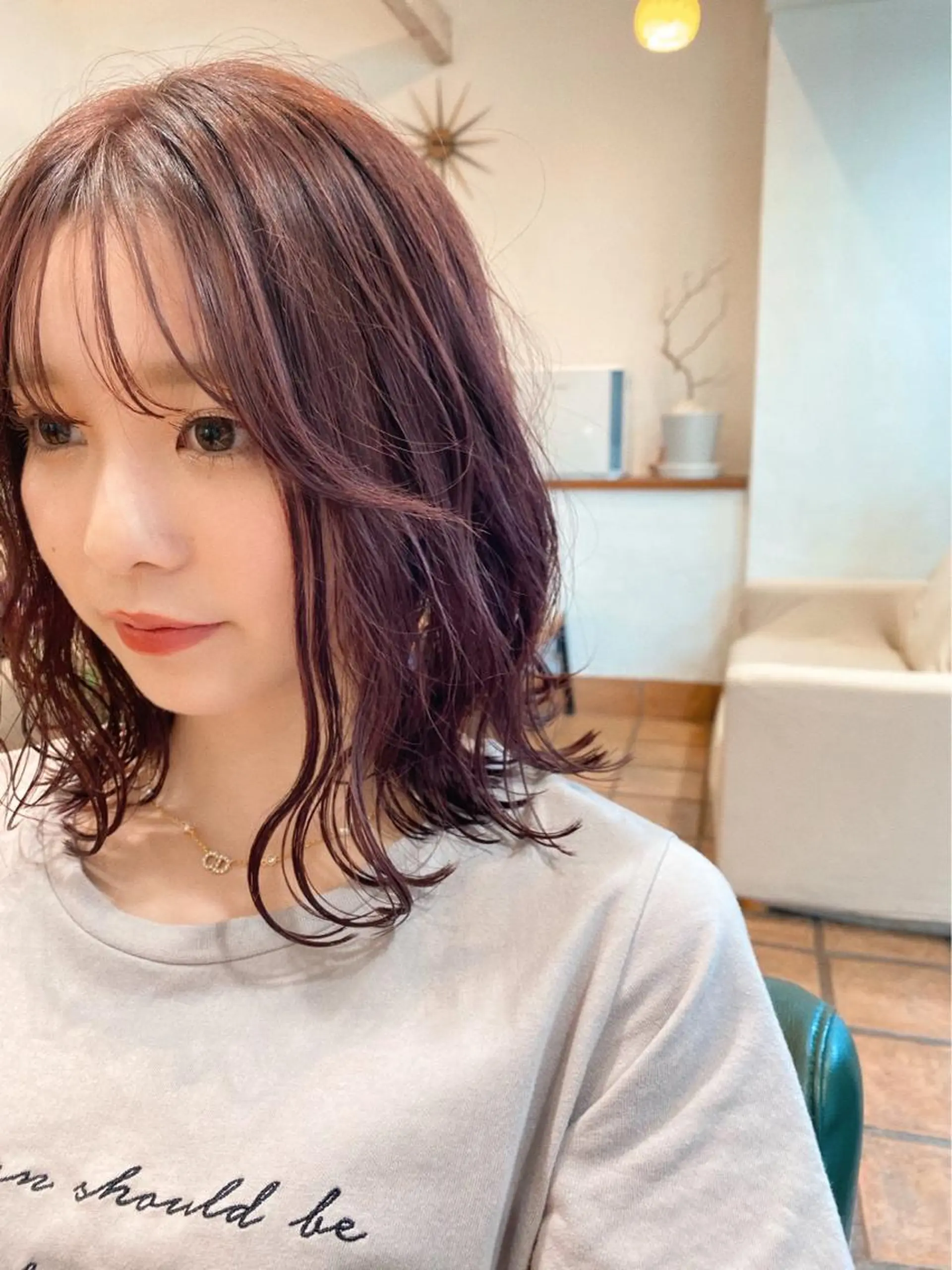 ミディアム カラー カット特化柏駅 徒歩3分LOUのヘアスタイル