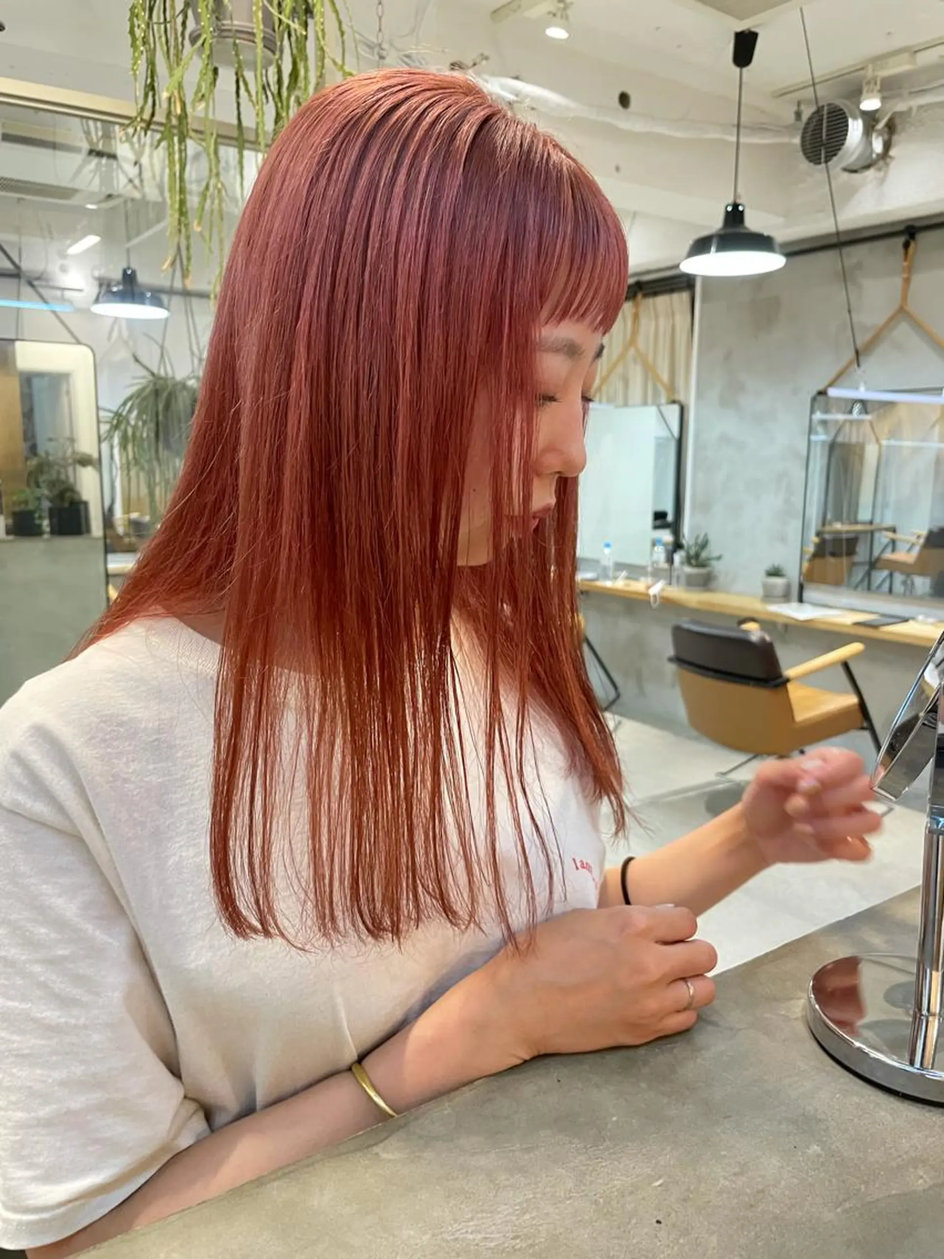 ロング ヘアカラー 林 隆平のヘアスタイル