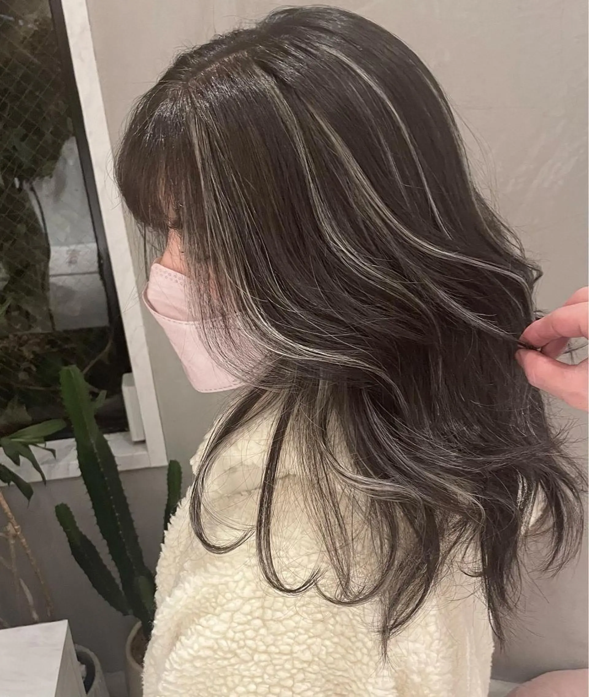 ロング カラー パーマ ヘアアレンジ メンズ キッズ ネイル マツエク・マツパ アイブロウ Dimo＆所属・ハイライトカラー /ダイスケのヘアスタイル