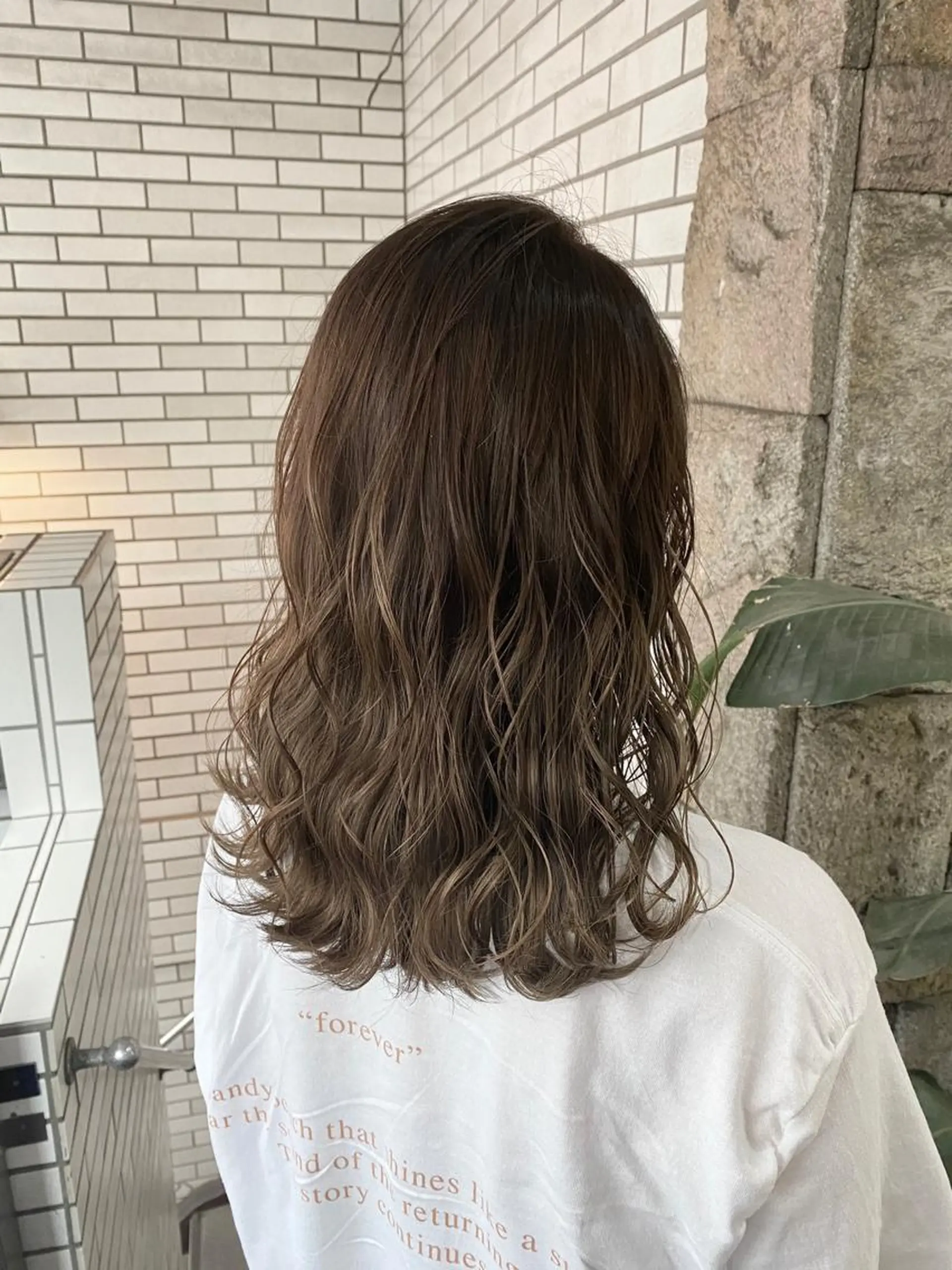 ミディアム カラー グレージュ ヘアカラー トリートメント 【PRIMAL】萩原 凌のヘアスタイル