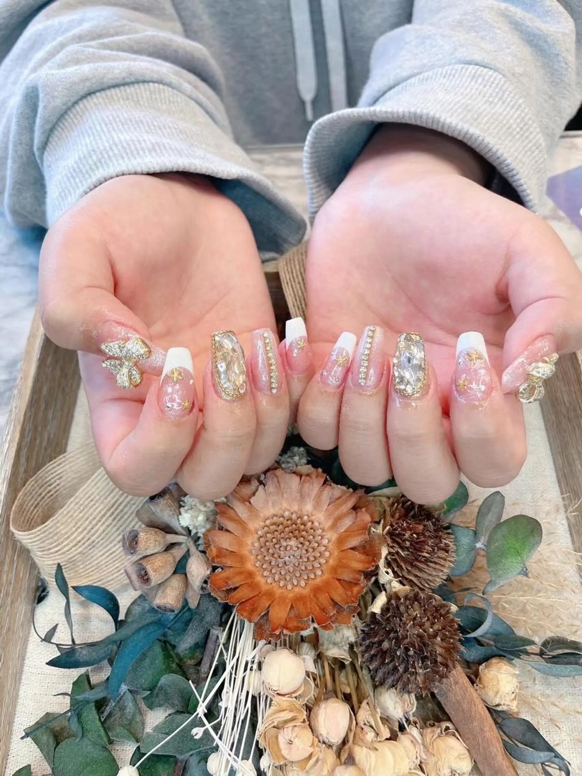 ネイル フレンチネイル ゴージャス ホワイト My nail所属・babarla Nailのネイルデザイン
