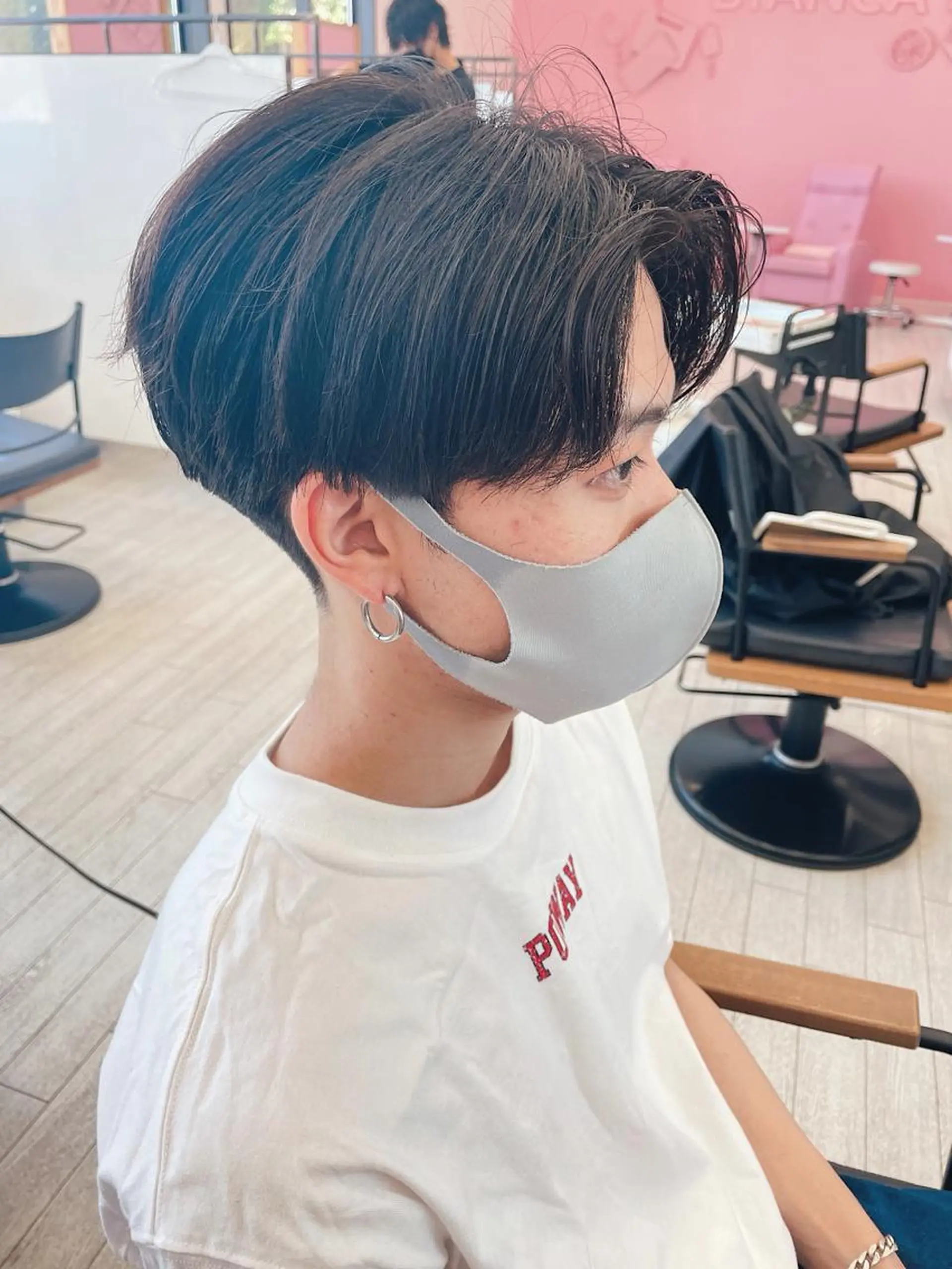 ショート パーマ ヘアアレンジ メンズ saito (8/31まで在籍)のヘアスタイル