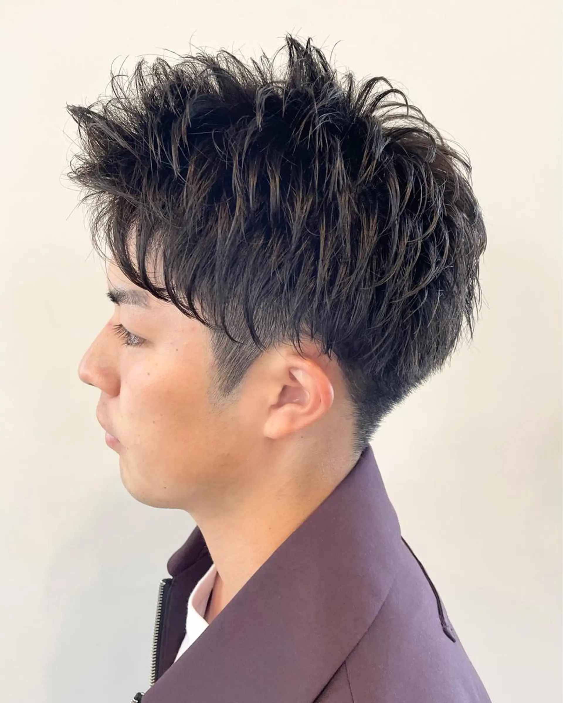 ショート パーマ メンズ メンズパーマ ニュアンスパーマ カット パーマ FLAGS YAMATOのヘアスタイル