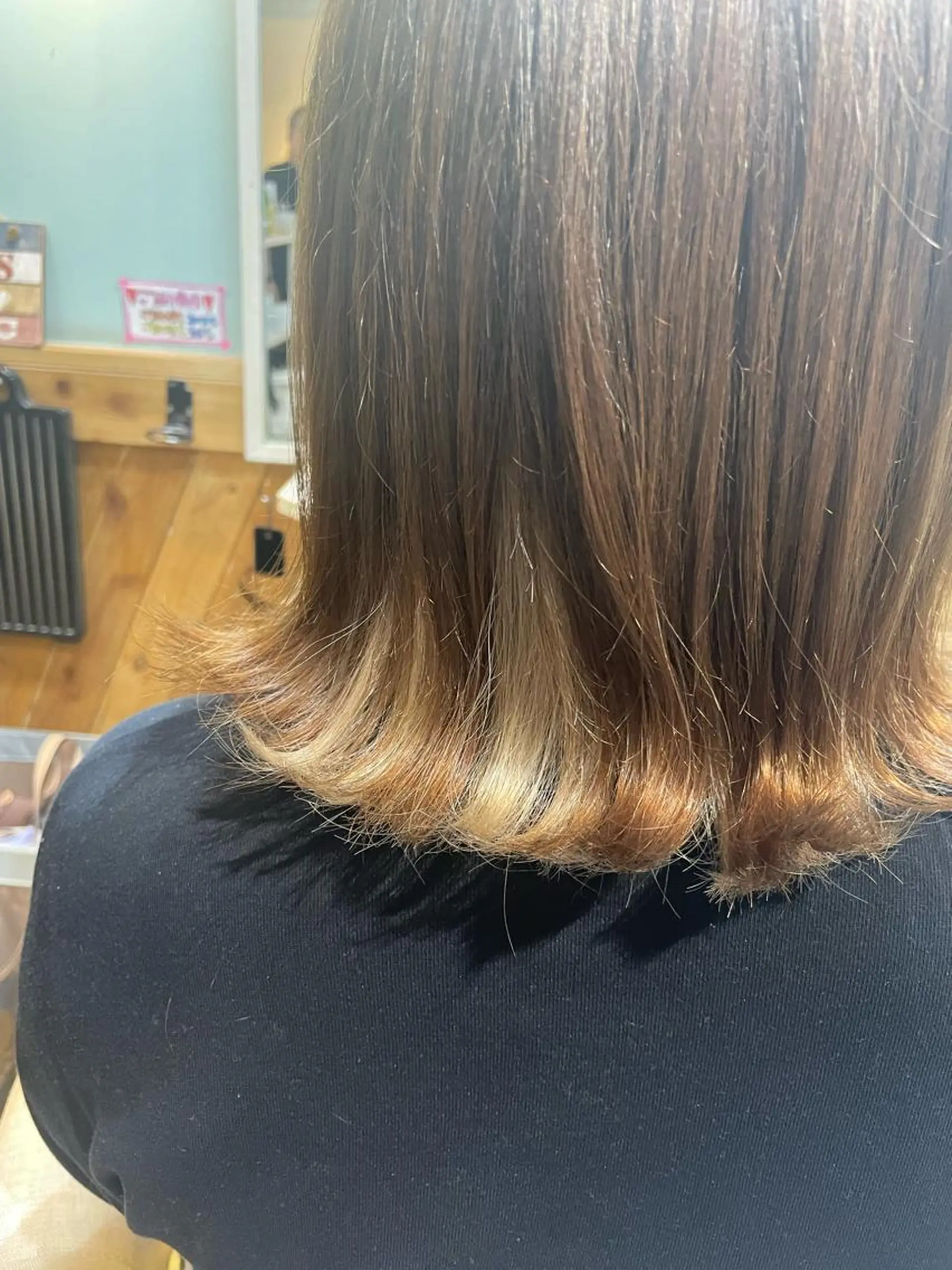 ミディアム カラー COREblanc ゆきの／表参道 原宿のヘアスタイル