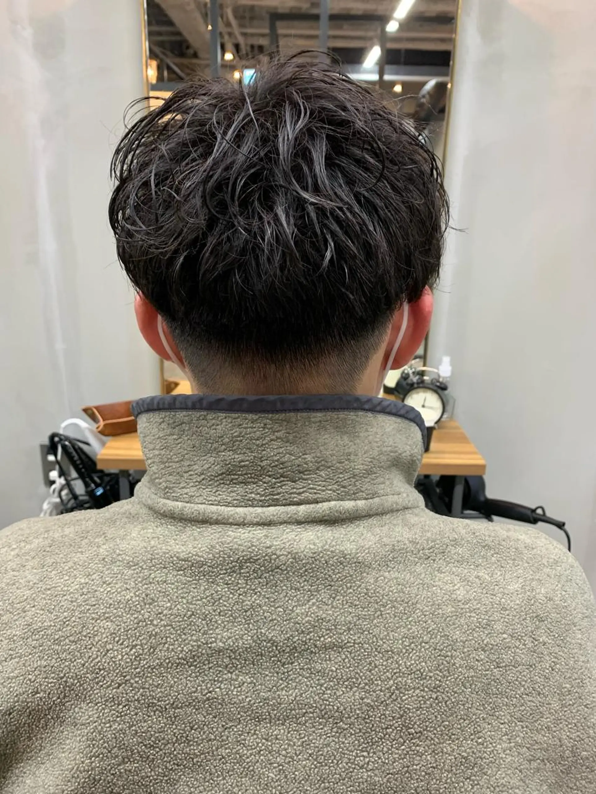 ショート パーマ メンズ カット パーマ 【S.BROOM】 店長　西川徹のヘアスタイル