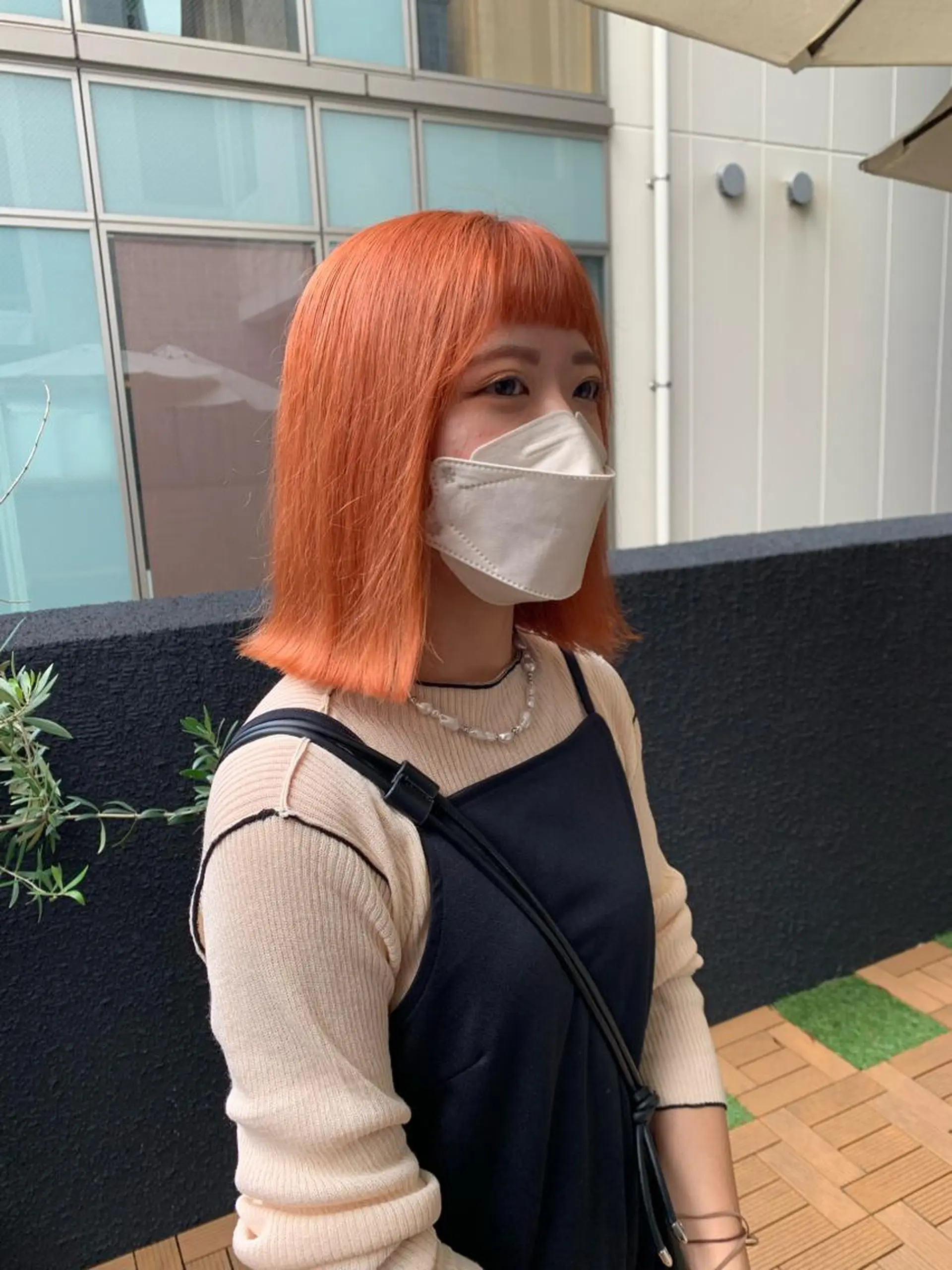 ミディアム カラー ヘアアレンジ カット ヘアカラー kei/透明感カラー /ベージュ/ブリーチのヘアスタイル