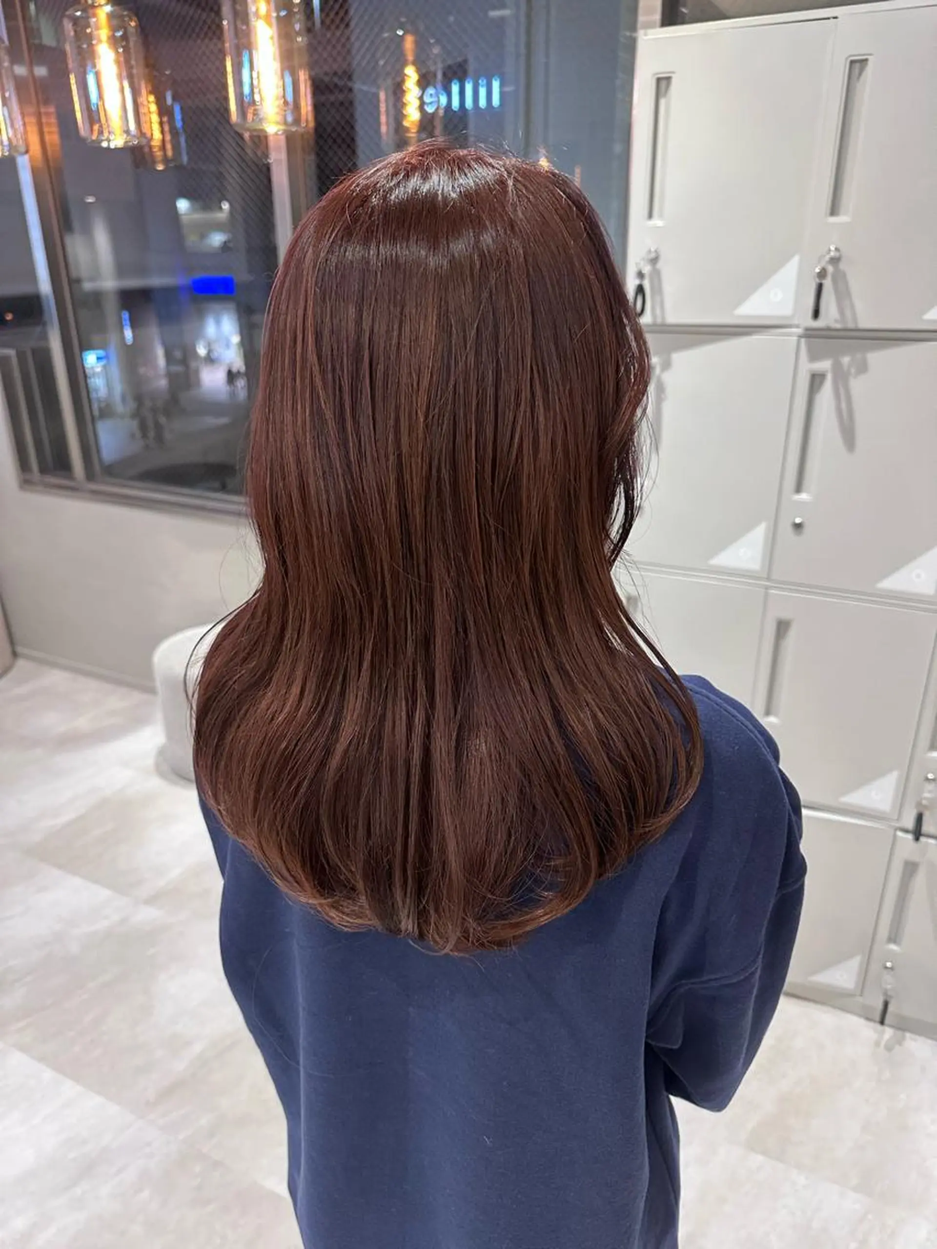 カラー ラベンダーカラー ピンクカラー ピンクラベンダー 水岡 佳奈美のヘアスタイル