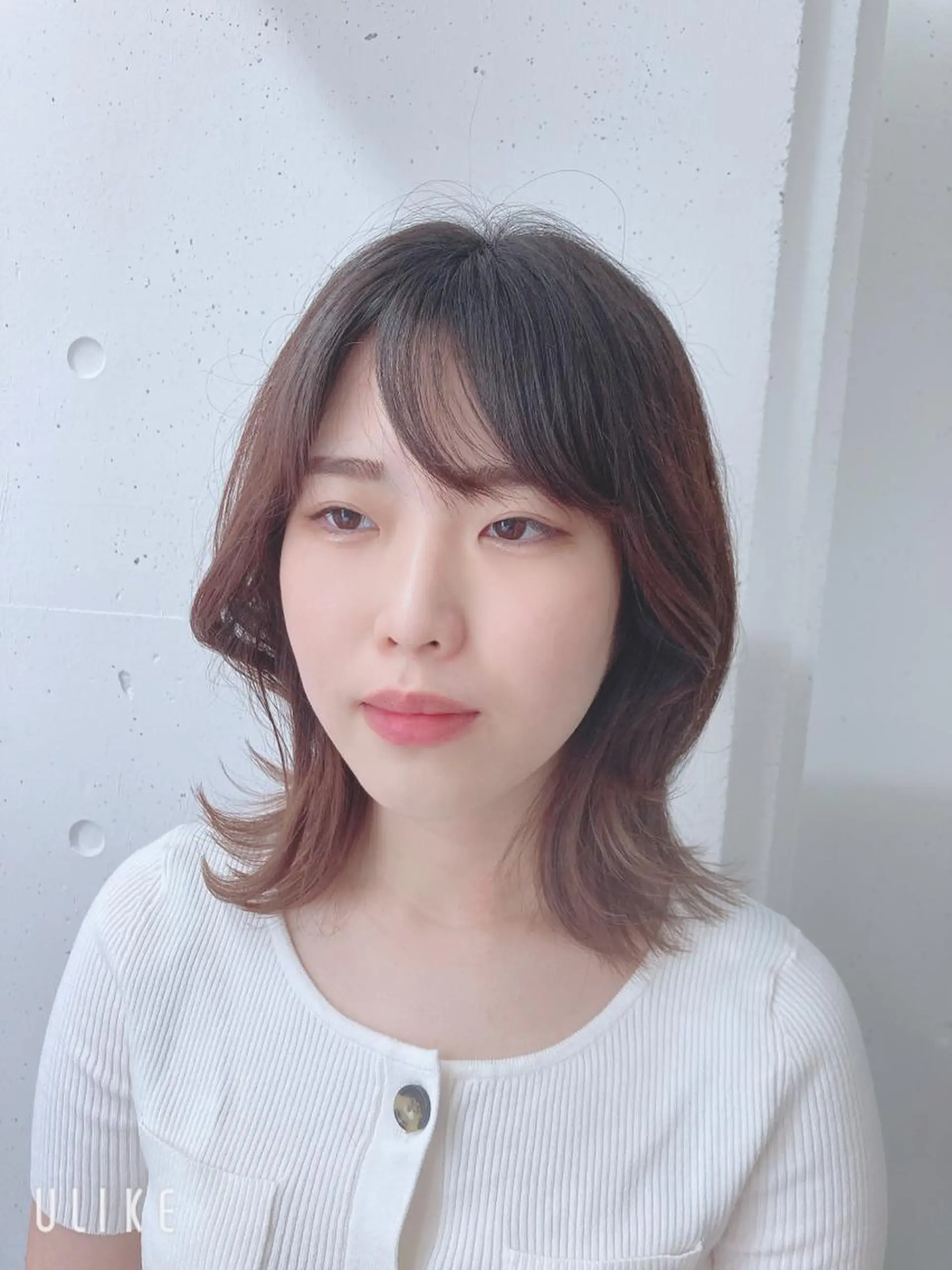ミディアム 韓国風ヘア レイヤーカット カット ミルミー美容室所属・🦄💒💓齎藤 七海子🦄💒💓のマツエク・マツパデザイン