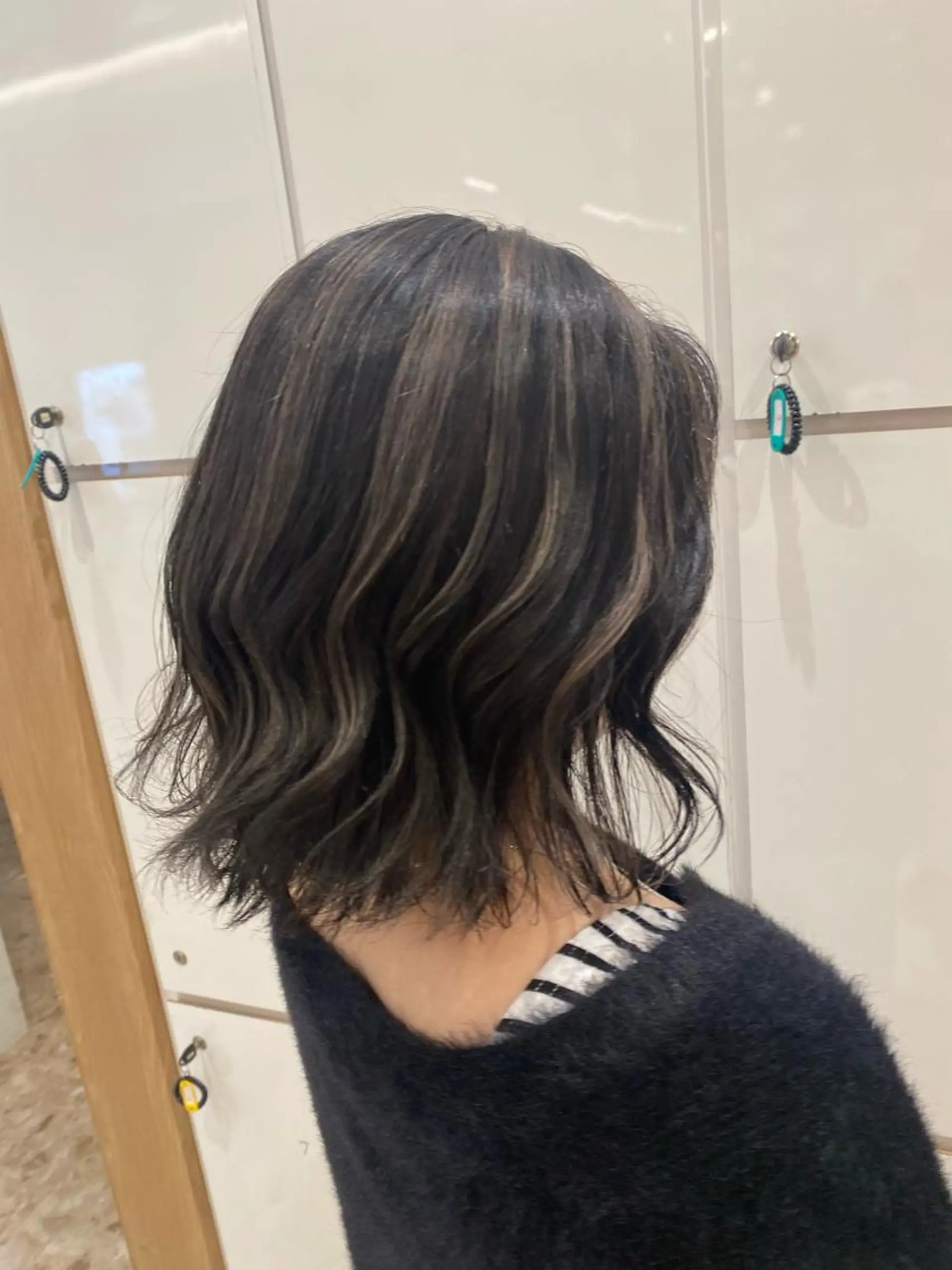 ミディアム カラー パーマ ヘアアレンジ 🌿ブリーチ/髪質 改善/🌿‬JINのヘアスタイル