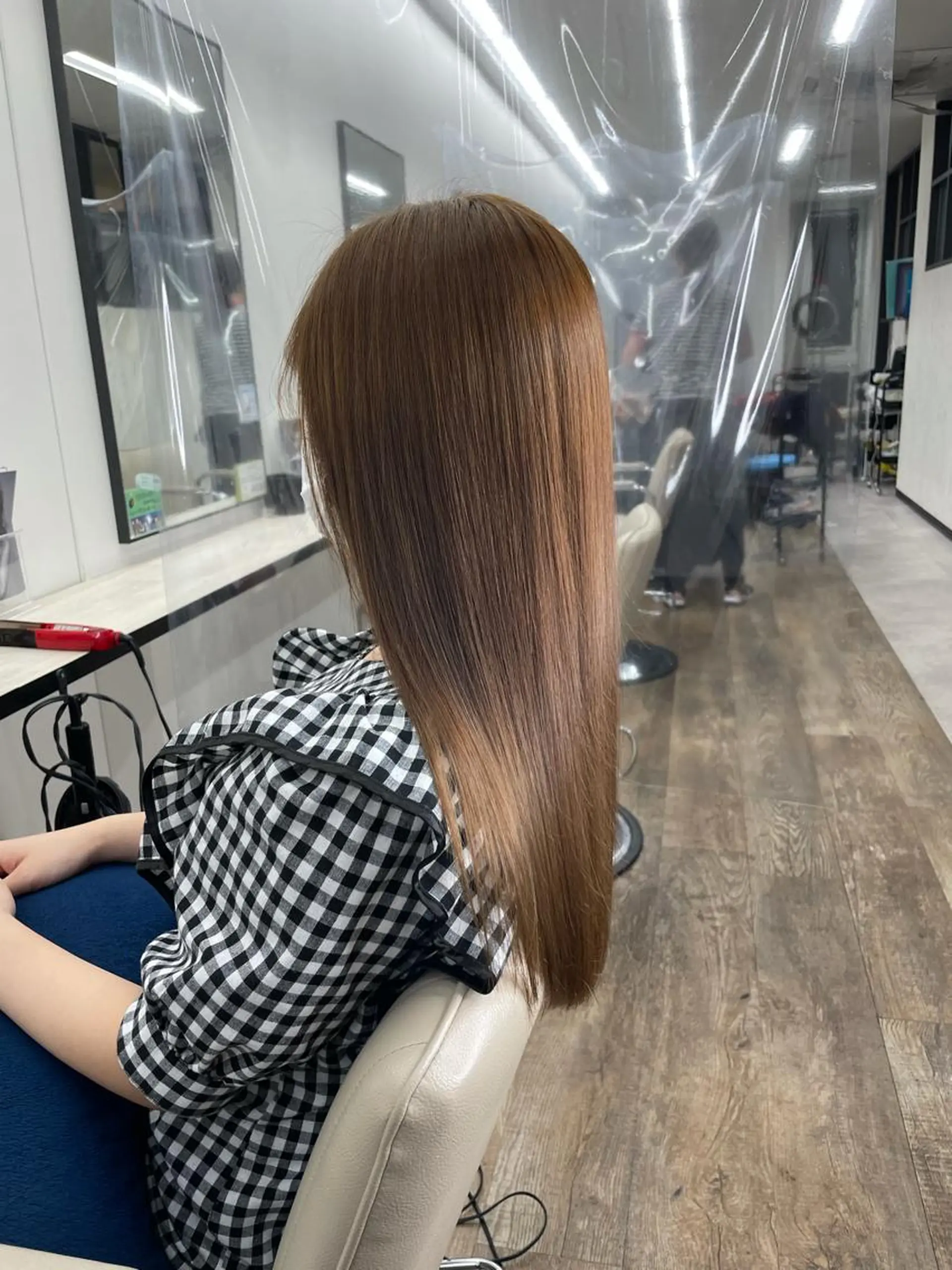 ロング カット 縮毛矯正 トリートメント 🌻透明感韓国🌻 横山隆之介のヘアスタイル