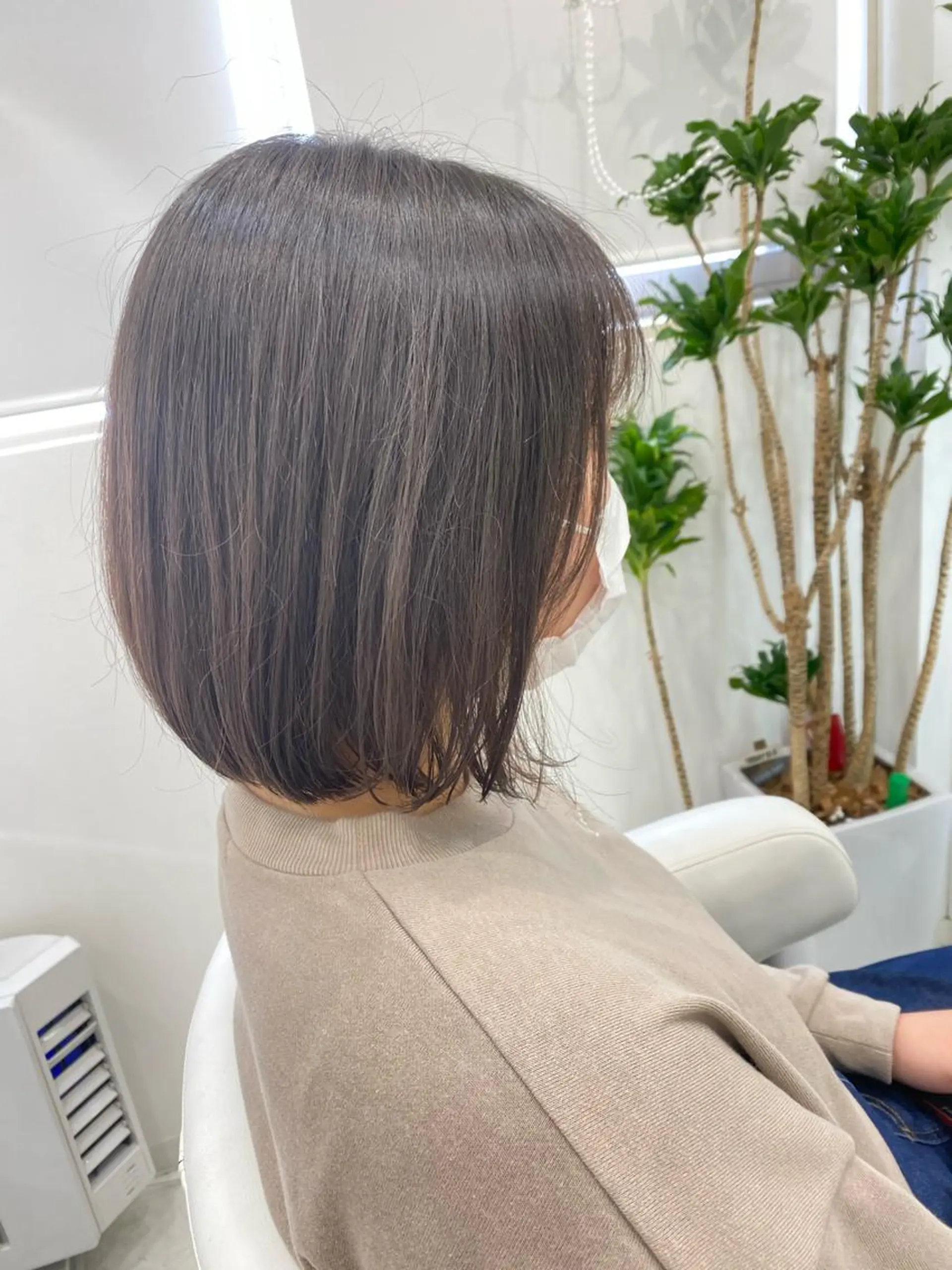ショート カラー アッシュ ベージュカラー ボブ hair Freak所属・佐藤 祥太のヘアスタイル