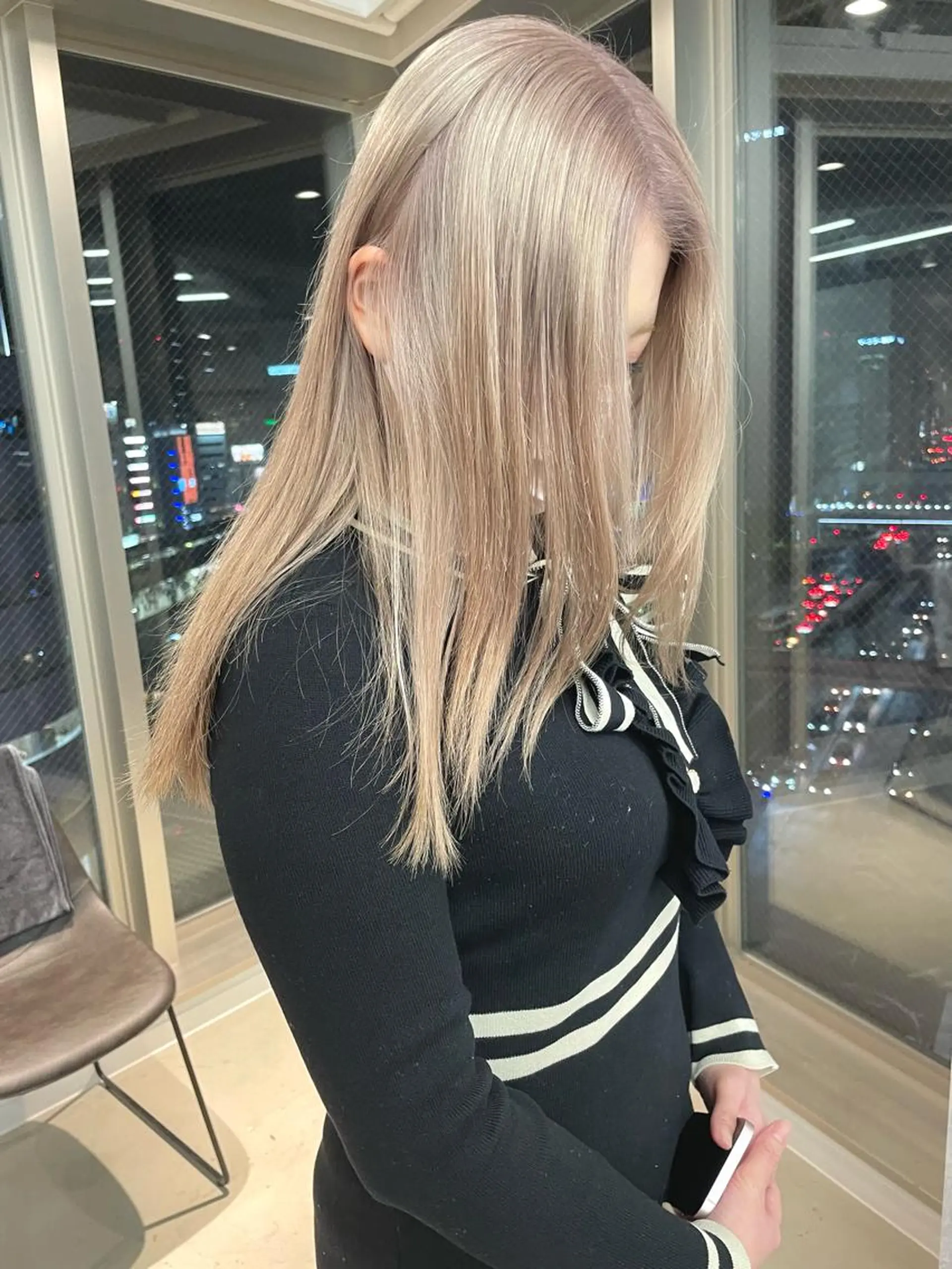 ロング カラー ヘアアレンジ カット ヘアカラー トリートメント 🎗秋山勇 /三宮指名No.1のヘアスタイル