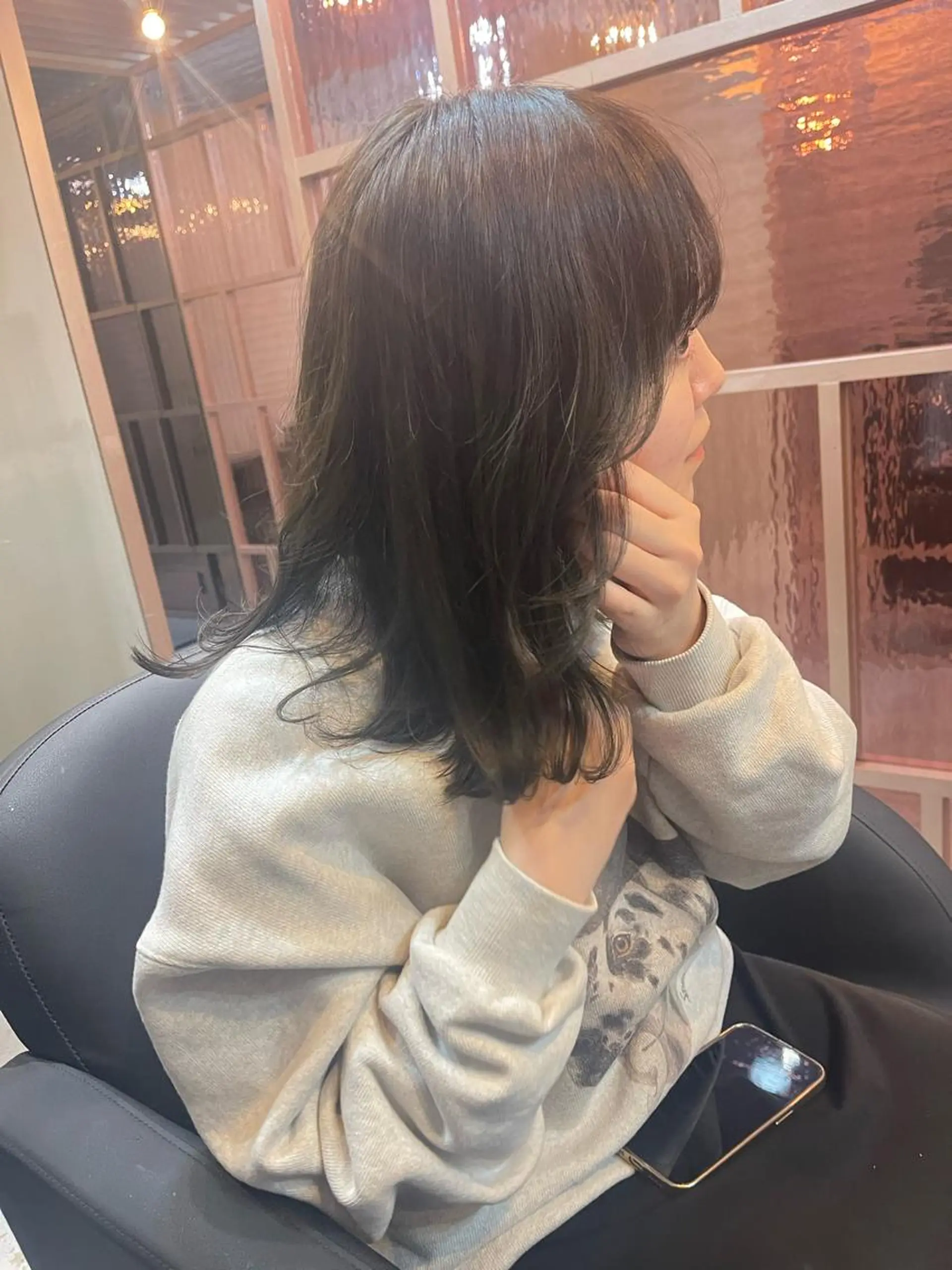 セミロング 韓国 / 中国ヘア 🦋Noniのヘアスタイル