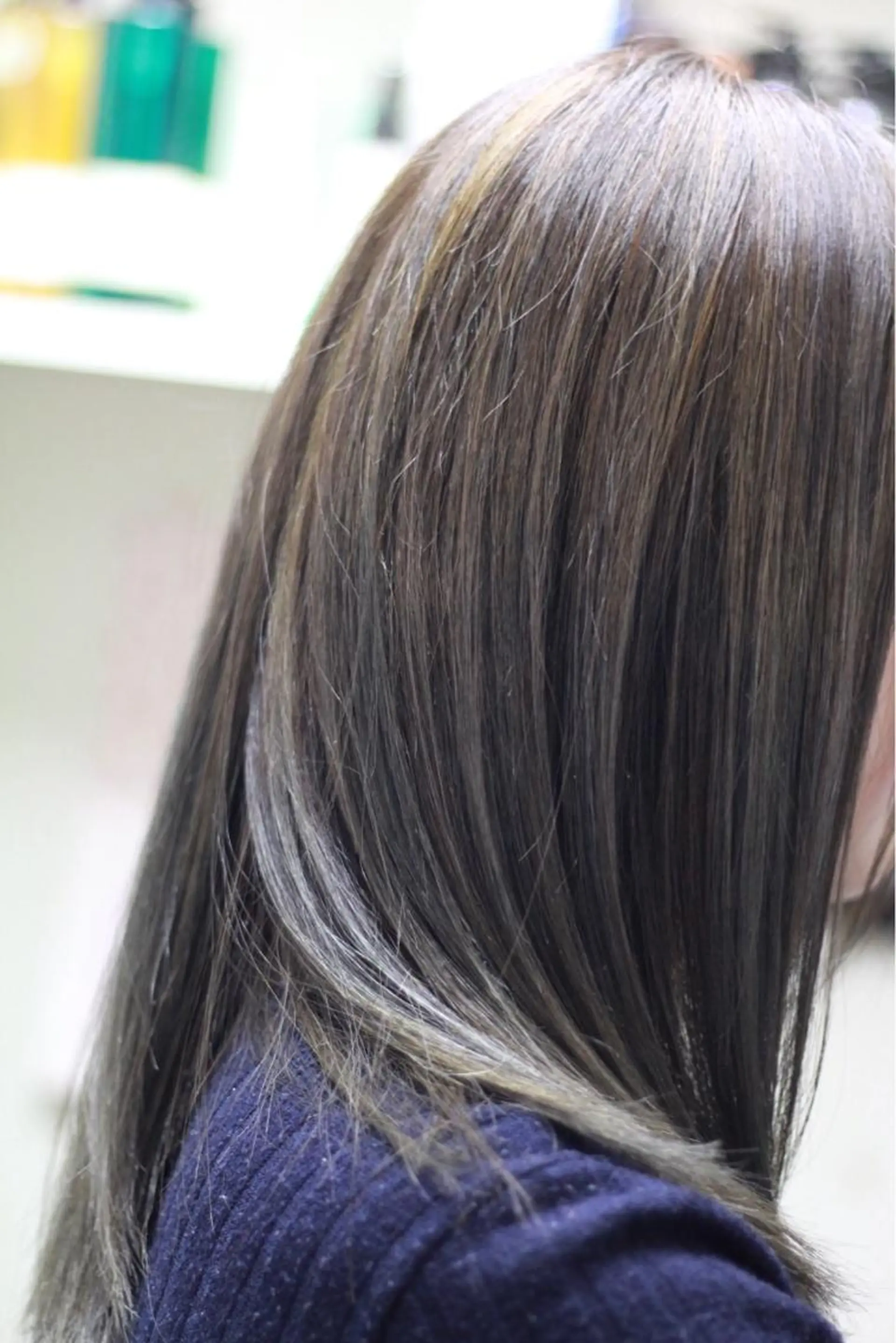 セミロング カラー グラデーションカラー グレージュ 遠藤悠大/メンズ縮毛 /メンズカットのヘアスタイル