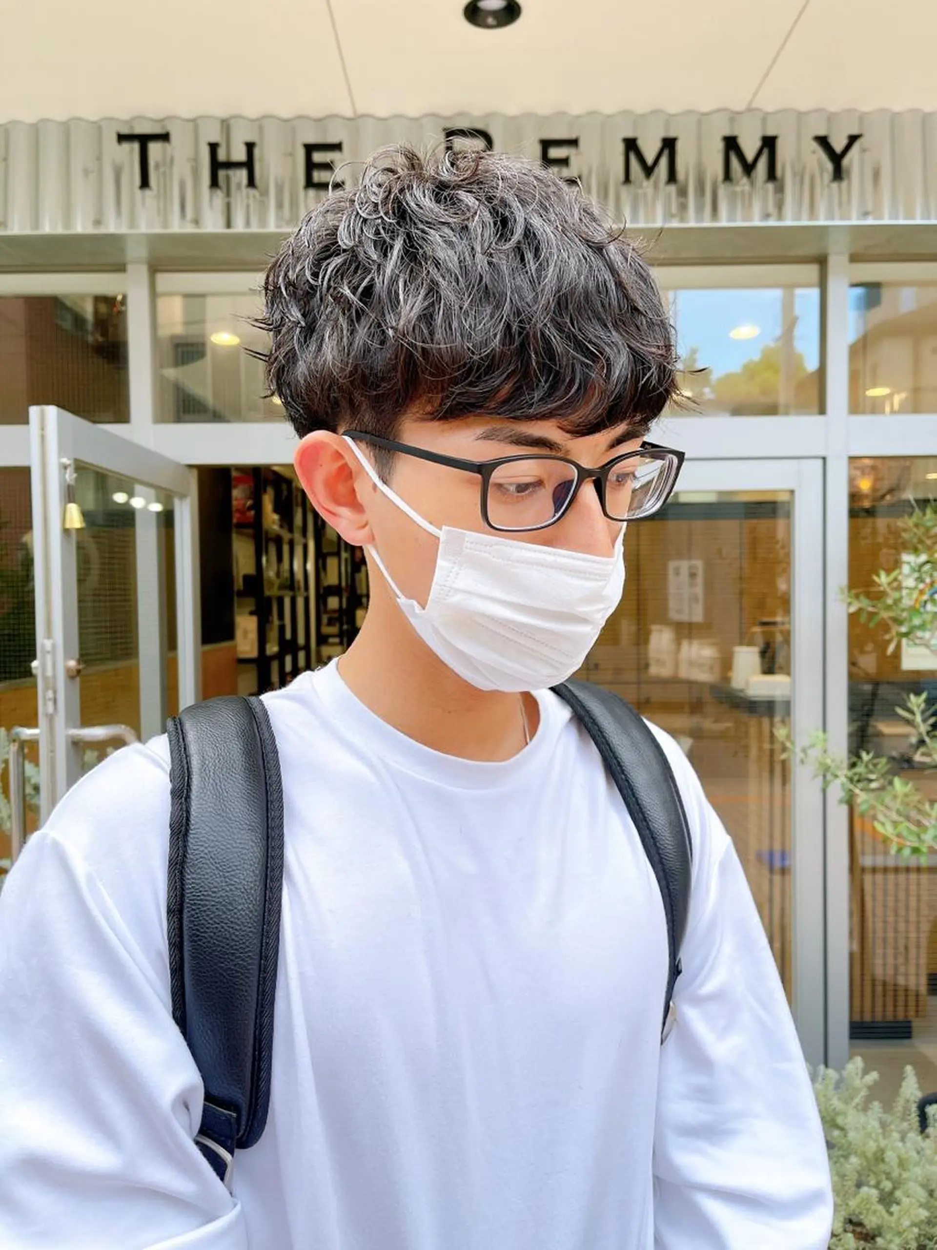 ショート パーマ メンズ マッシュ メンズパーマ カット ヘアカラー パーマ 縮毛矯正 トリートメント メンズパーマ タカキリョウのヘアスタイル