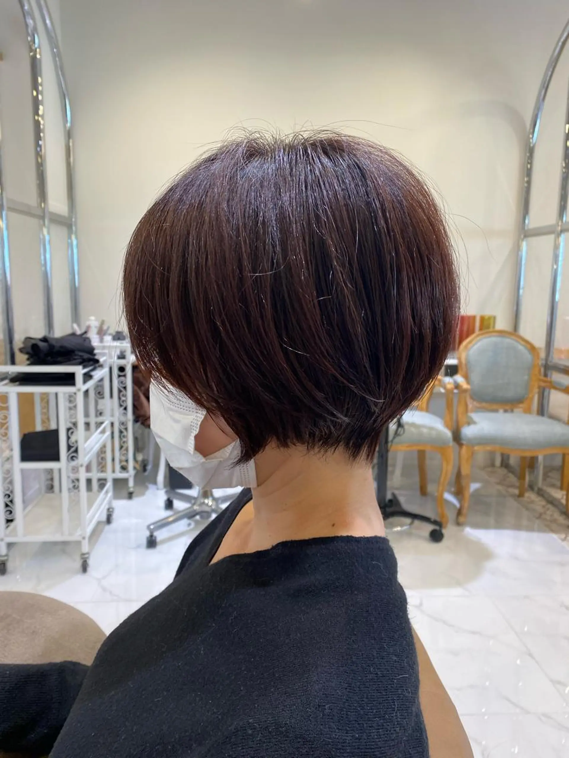 ショート 丸みショート ショートヘア カット ヘアカラー 坂井 茅聖のヘアスタイル