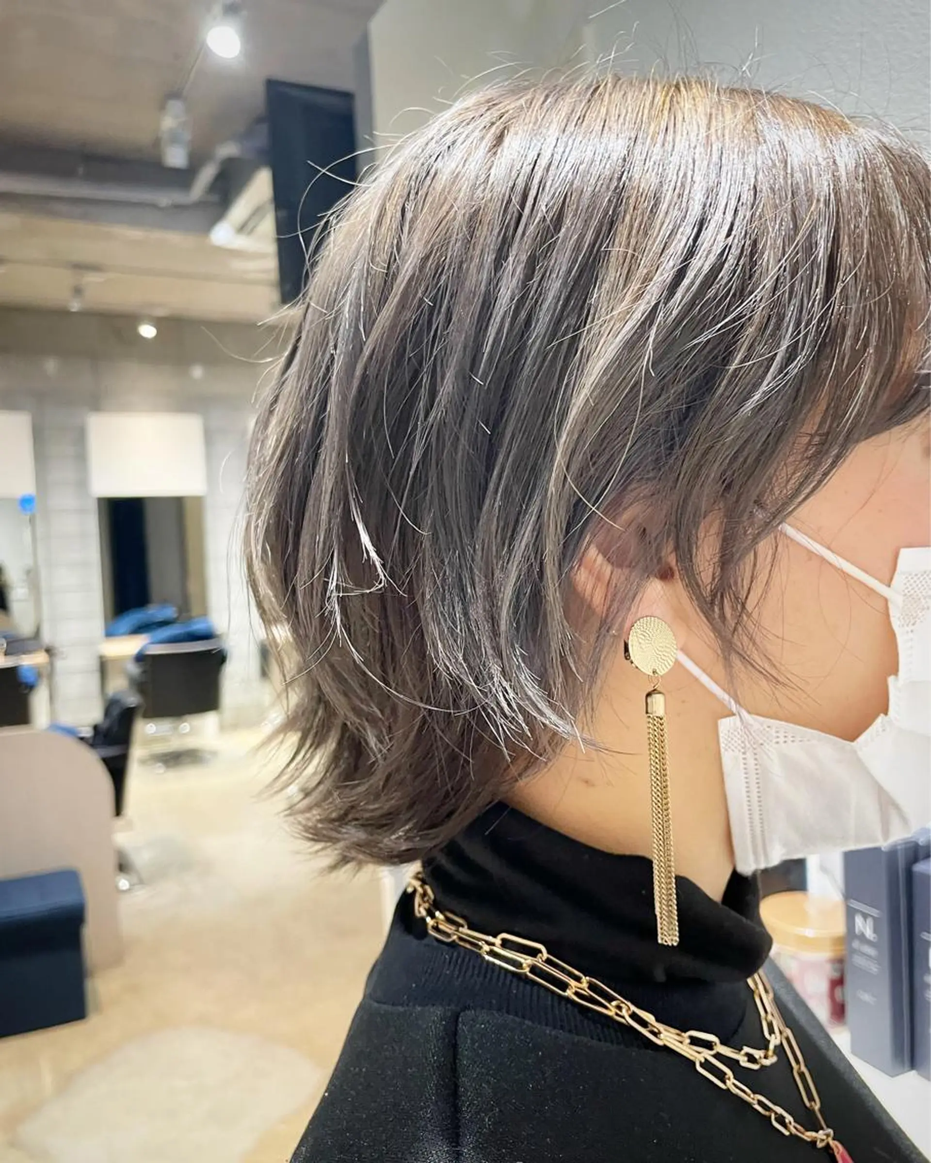 ショート カラー ヘアアレンジ アッシュ ブリーチ 透明感カラー ヘアカラー トリートメント 💖三軒茶屋💖 KANAMIのヘアスタイル