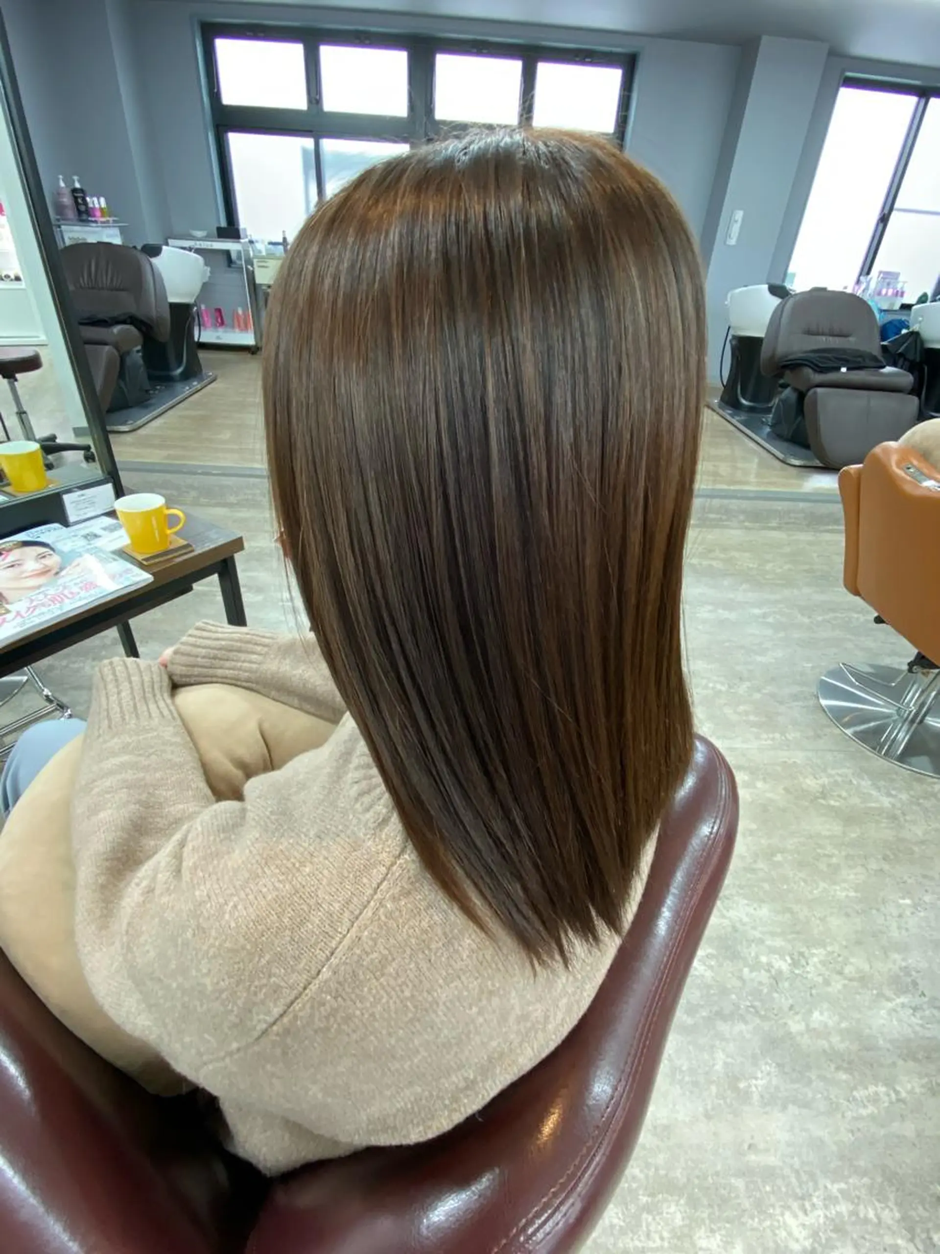 セミロング カラー 🐶横山 楓真🐶 Recharme新保のヘアスタイル