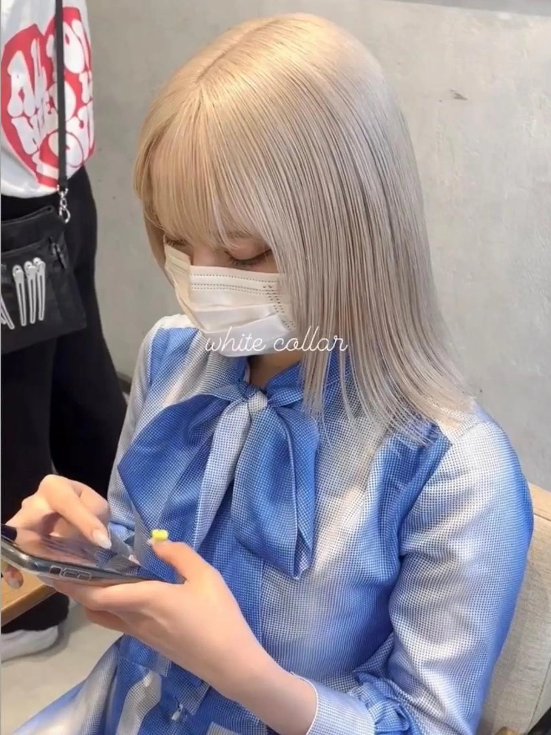 セミロング カラー ショートボブ セミロングパーマ バレイヤージュ ブリーチ ケアブリーチ メンズカット✂️ ¥2,200〜*土田のヘアスタイル