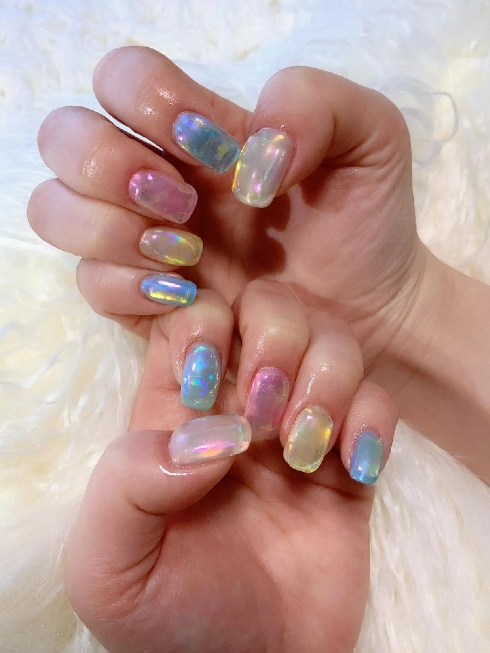 ネイル 氷ネイル・うるうるネイル ハンドネイル   MAKI NAILのネイルデザイン