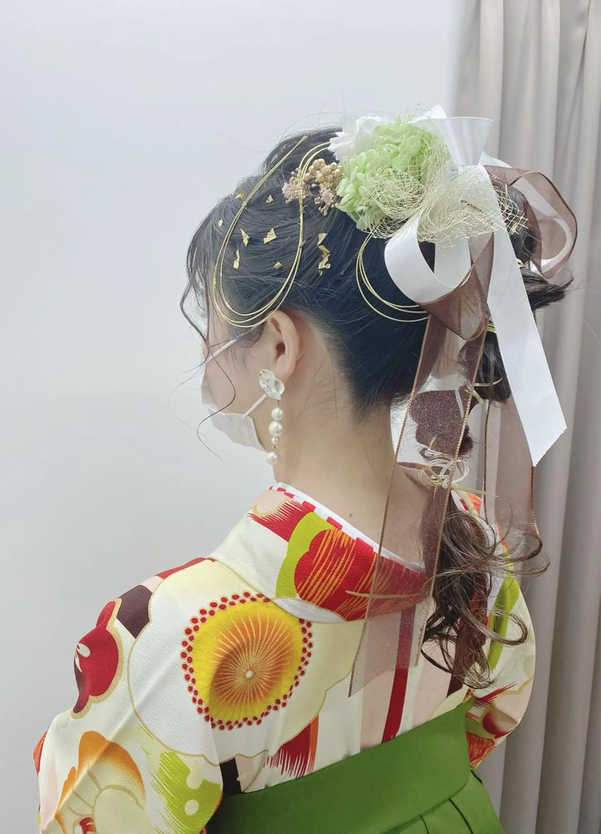 セミロング ヘアアレンジ 卒業式のヘアスタイル ヘアセット GRANLUSSO 〜グランルッソ駅前店所属・木口 嘉美のヘアスタイル