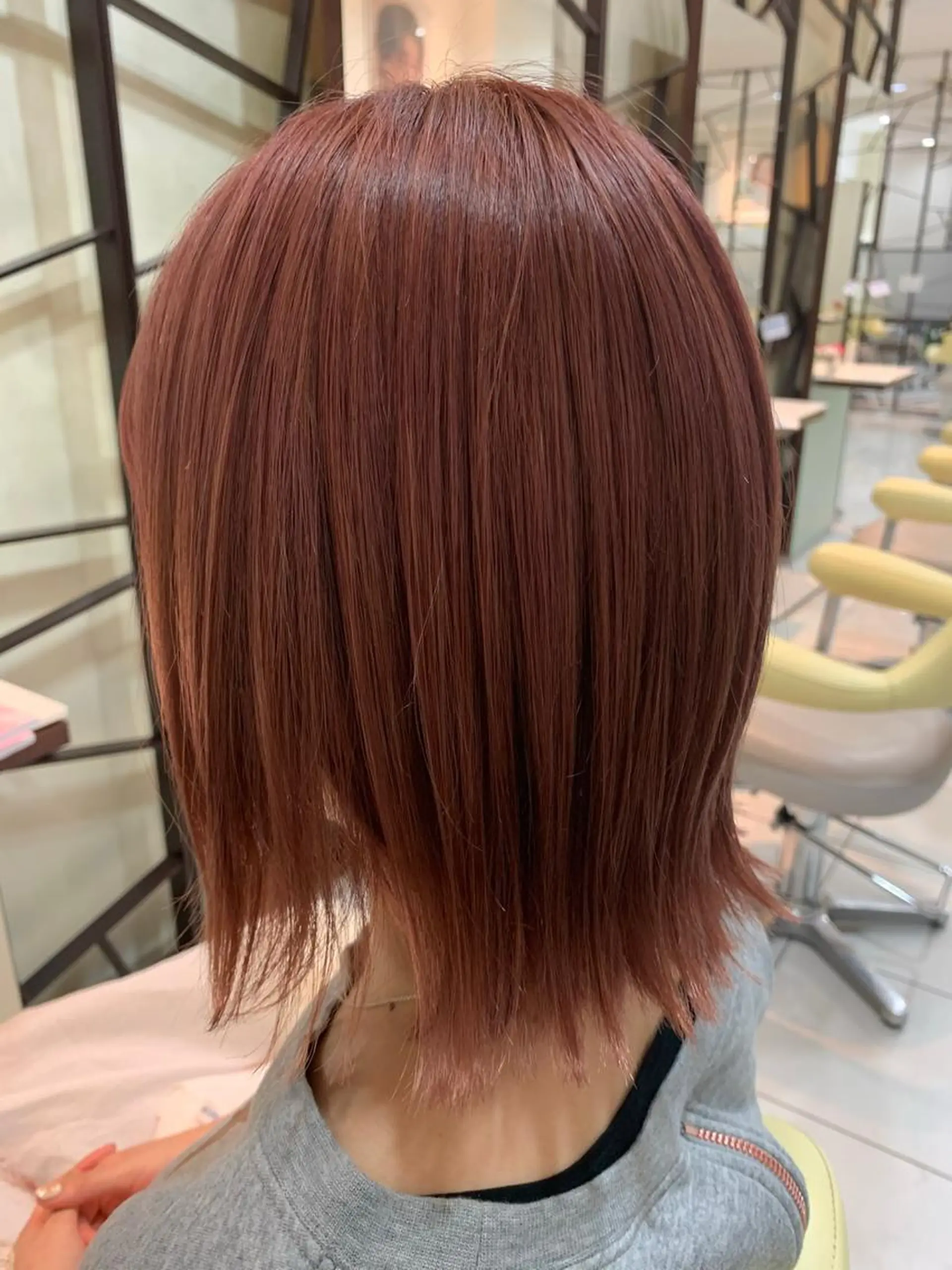 ミディアム カラー アッシュ ブリーチ ピンクカラー ピンクアッシュ ボブ カット ヘアカラー 卒業式受付中🌻 肥田亜沙美のその他イメージ