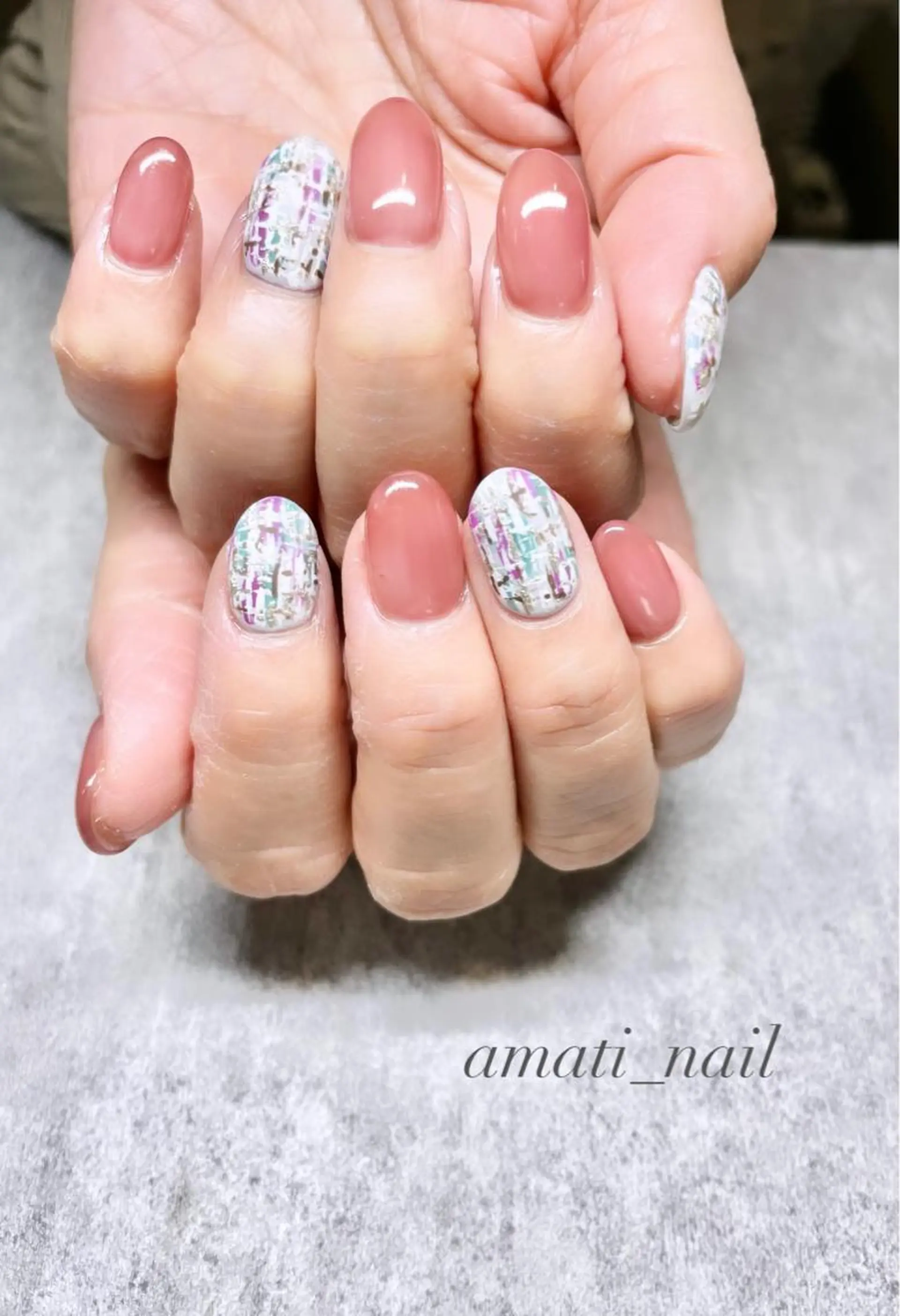 ネイル アニマル柄 マグネットネイル ミラーネイル ニュアンスネイル ワンカラーネイル ハンドネイル amati_nail TAKAKOのネイルデザイン
