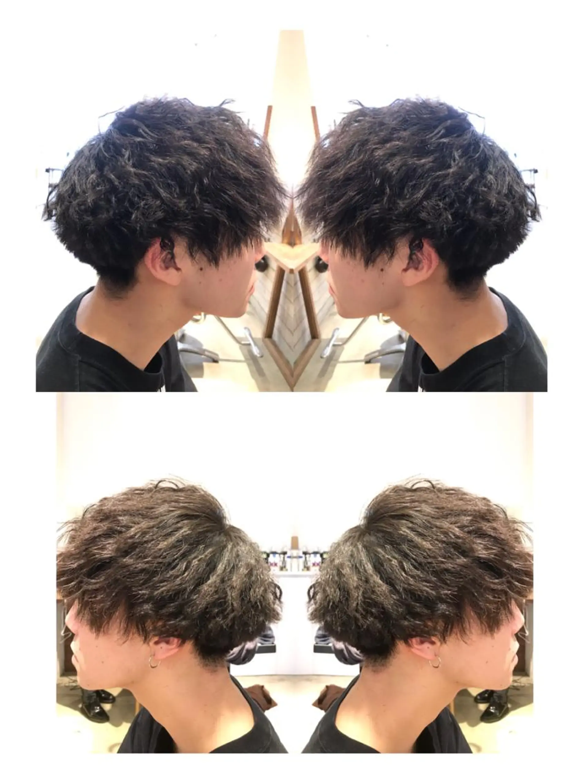 ショート パーマ メンズ メンズパーマ メンズツイストパーマ ツイストパーマ カット パーマ across hair design武蔵小杉店所属・/本物の髪質改善/ 古川新のヘアスタイル