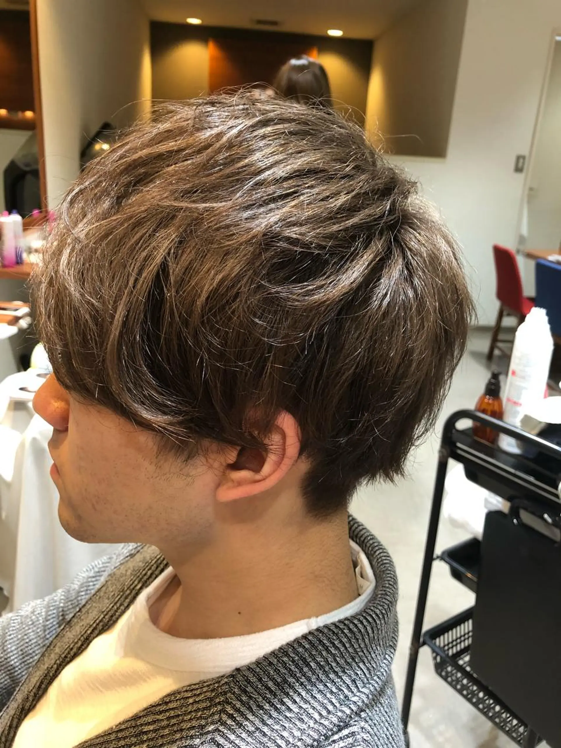 カラー メンズ ベージュカラー 【PRIMAL】萩原 凌のヘアスタイル