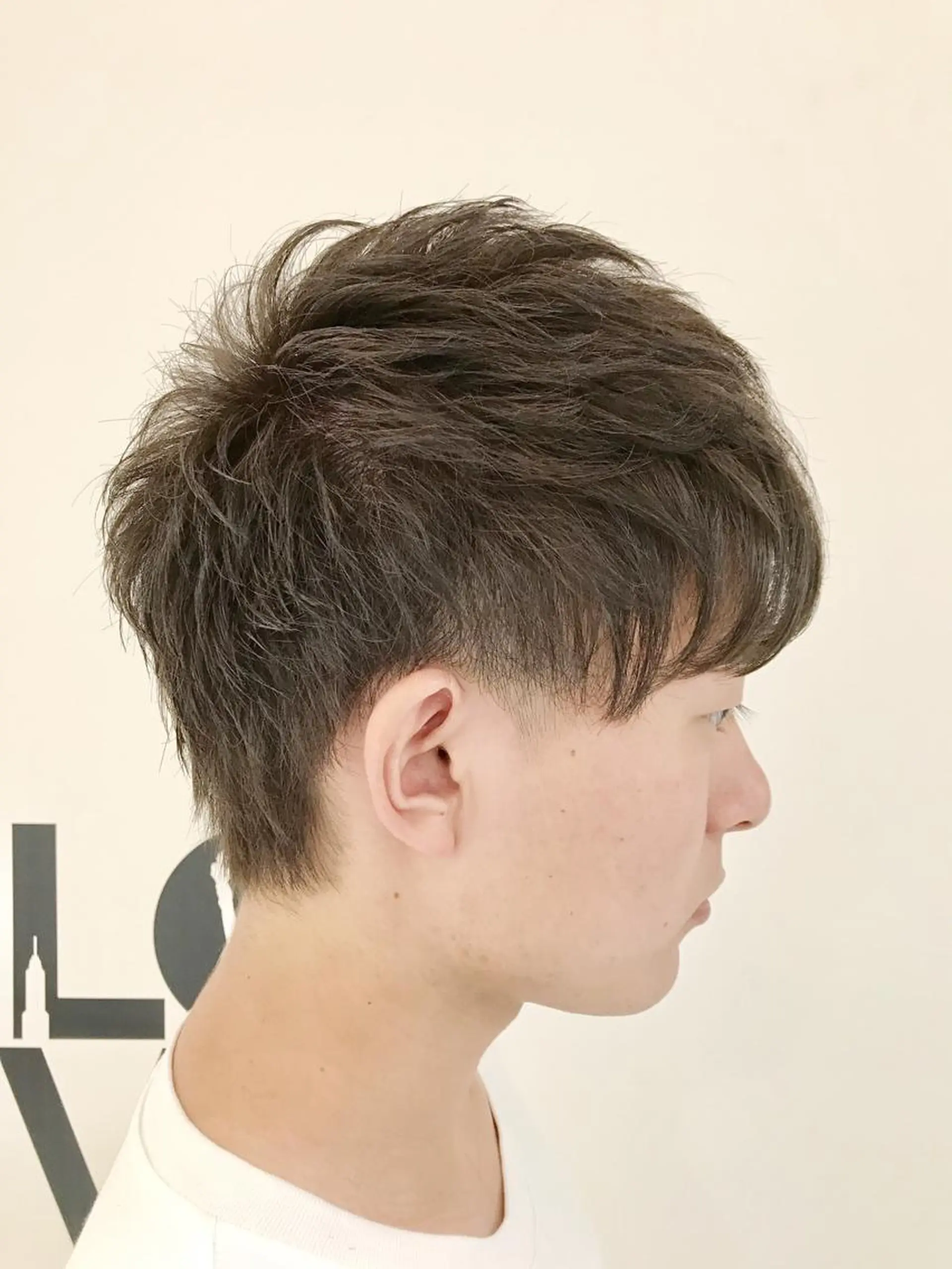 ショート カラー メンズ 赤み消しカラー /透明感カラー 上長のヘアスタイル